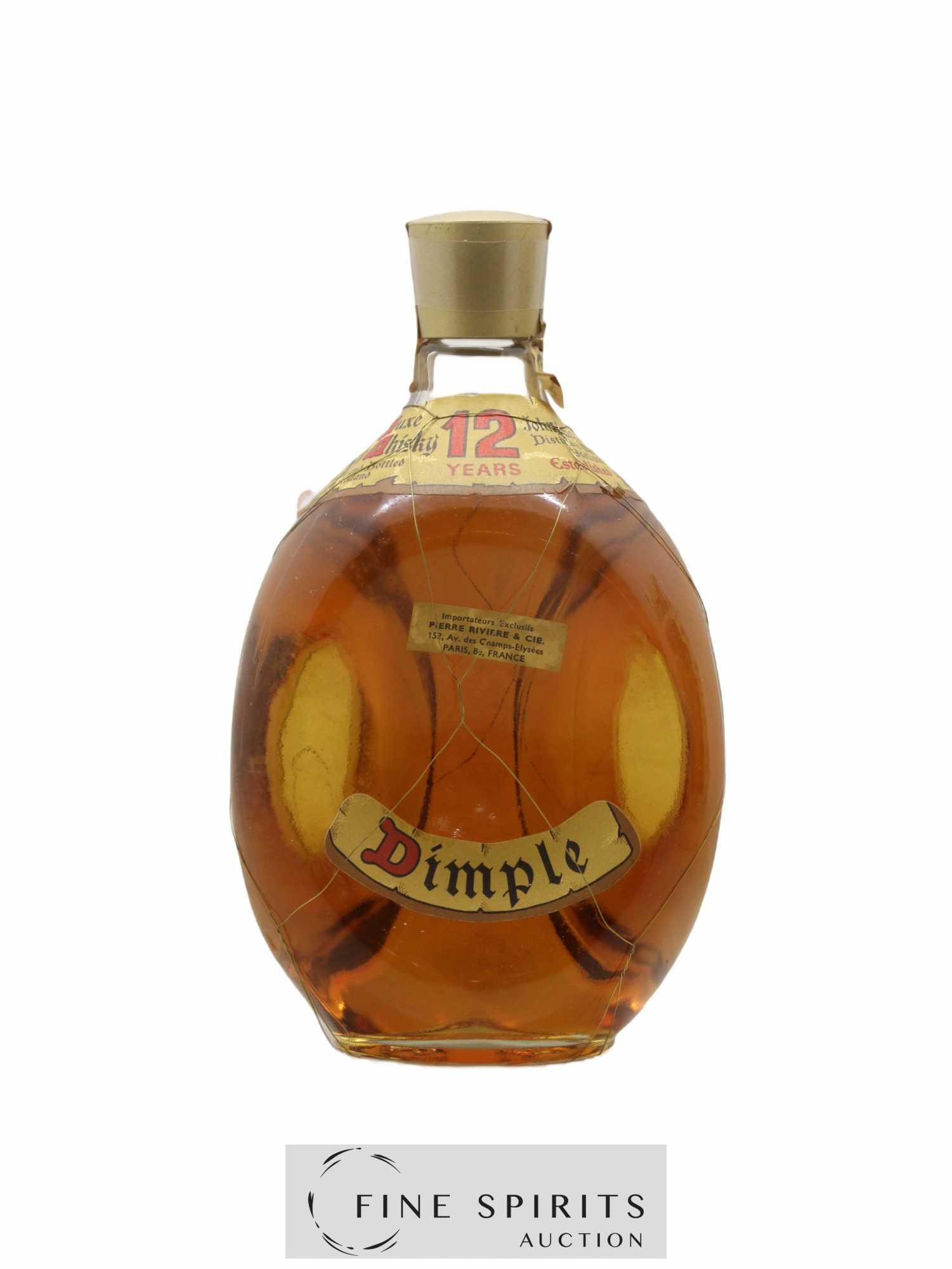 Dimple 12 years Of. De Luxe Pierre Riviere Import - Lot of 1 bottle - 1