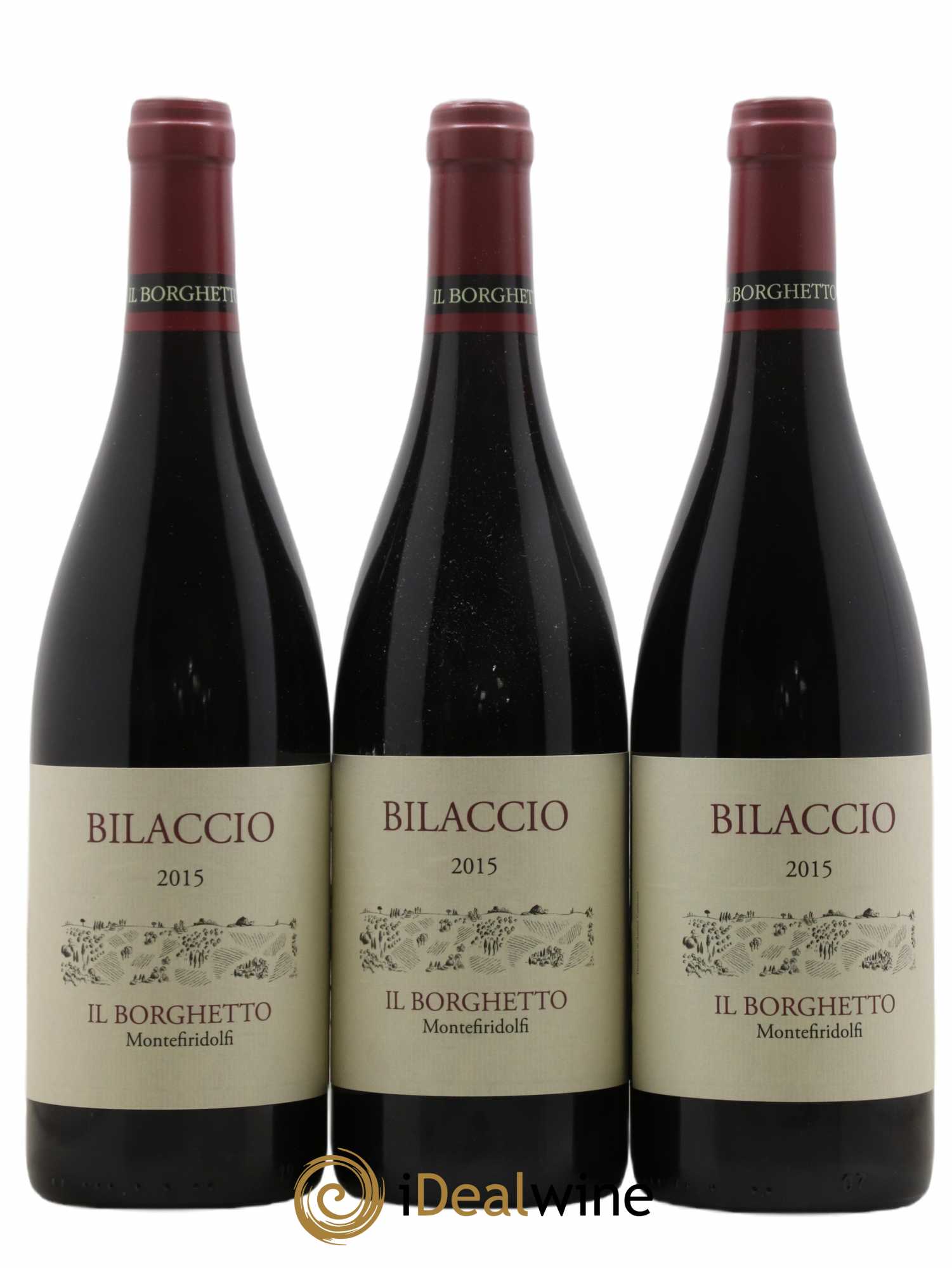 Toscana IGT Bilaccio Il Borghetto 2015 - Lot de 3 bouteilles - 0