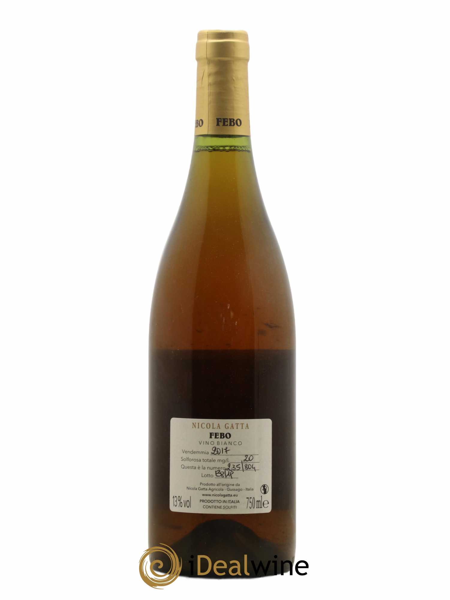 Italie Febo Nicola Gatta 2017 - Lot de 1 bouteille - 1