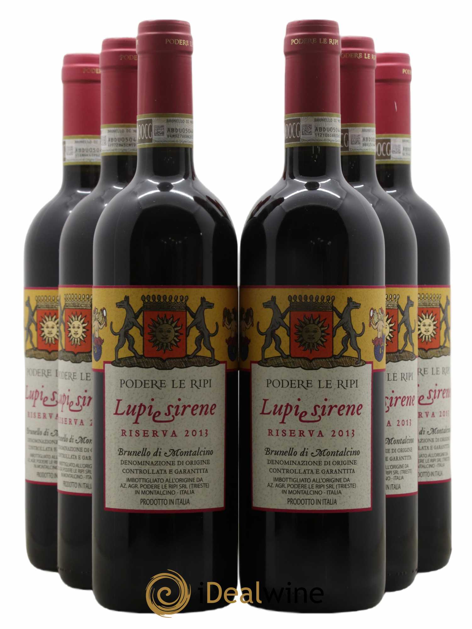 Brunello di Montalcino DOCG Lupi e Sirene Riserva Podere Le Ripi 2013 - Lot de 6 bouteilles - 0
