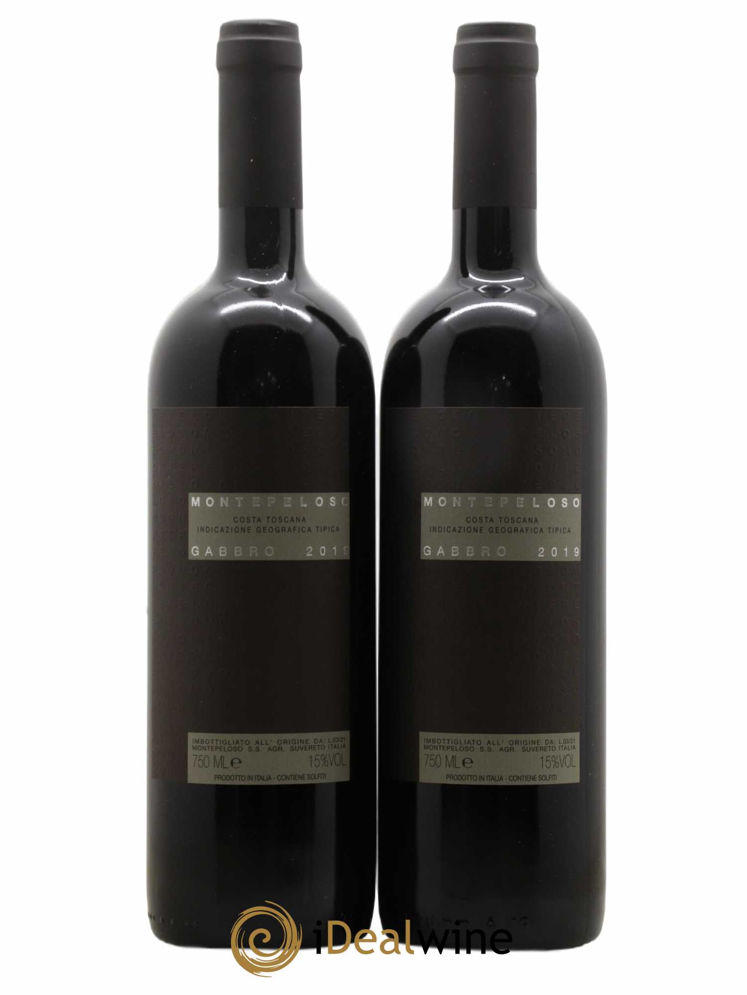 Toscana IGT Gabbro Montepeloso 2019 - Lot de 2 bouteilles - 0