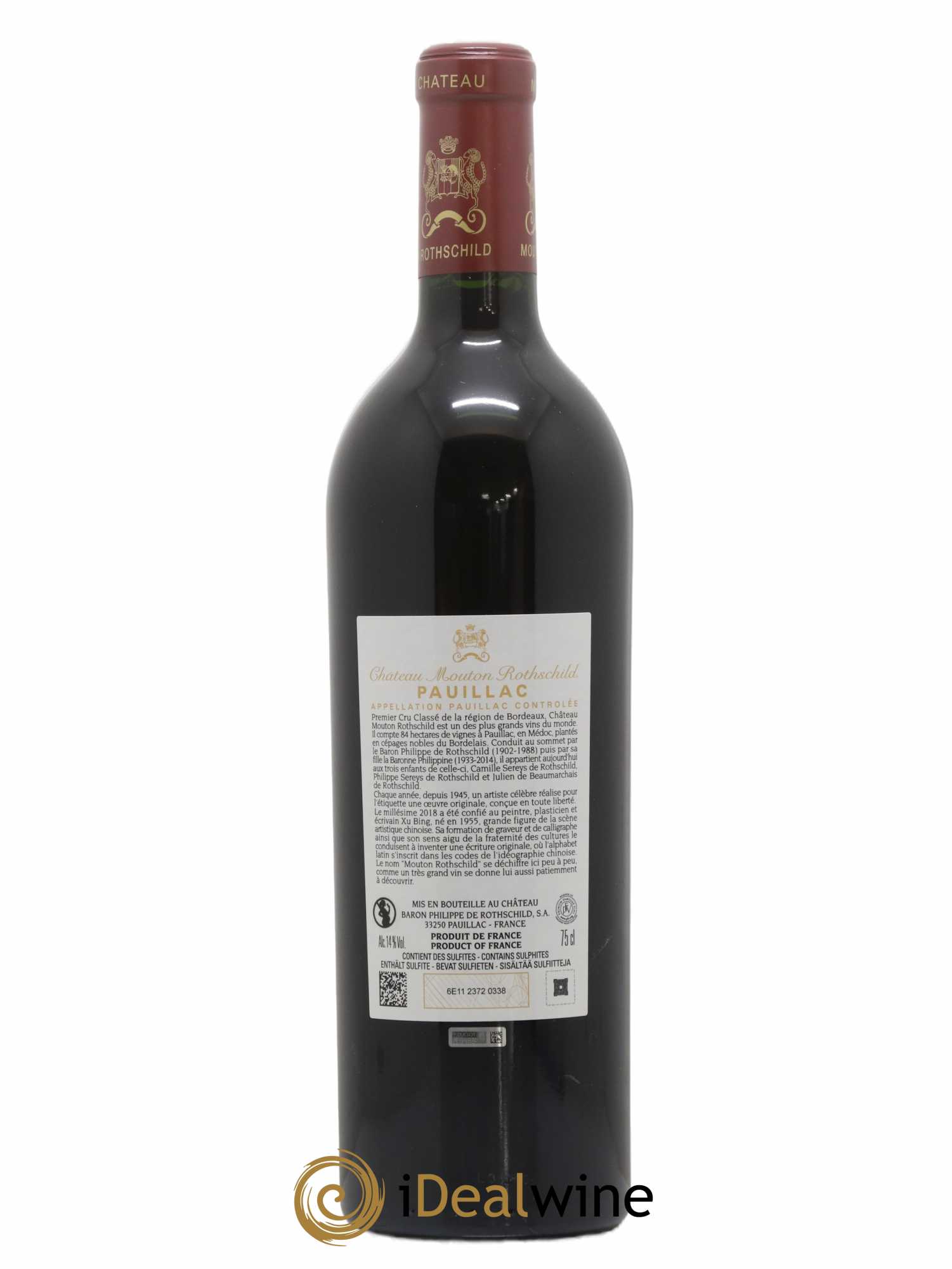 Château Mouton Rothschild 1er Grand Cru Classé 2018 - Lot de 1 bouteille - 1