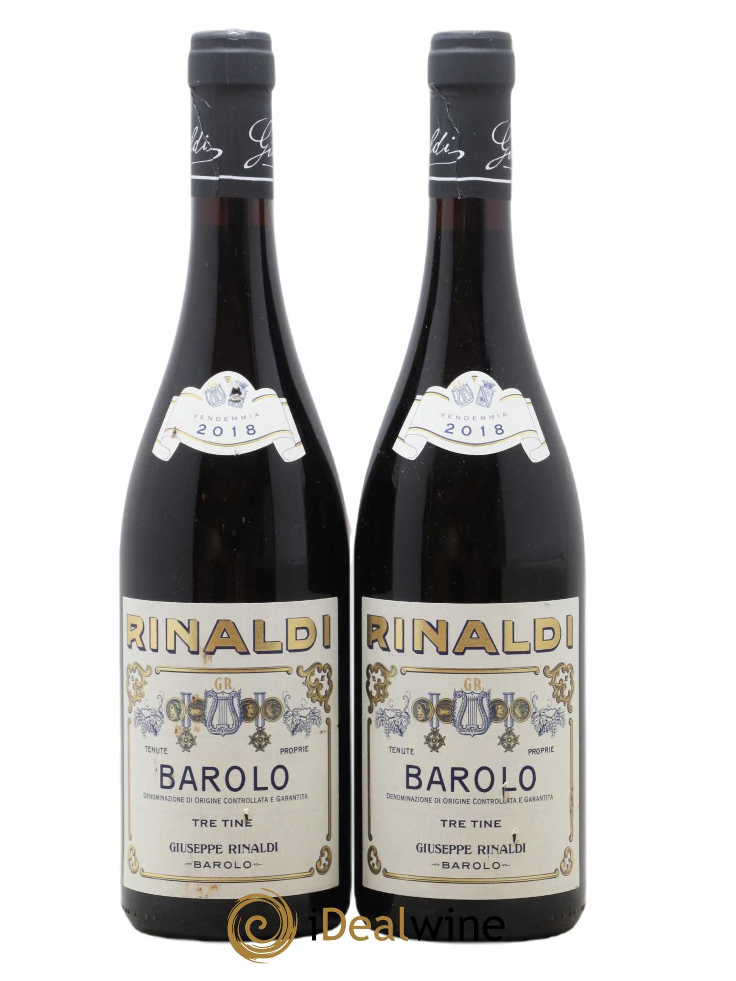 Barolo DOCG Tre Tine Giuseppe Rinaldi 2018 - Lotto di 2 bottiglie - 0