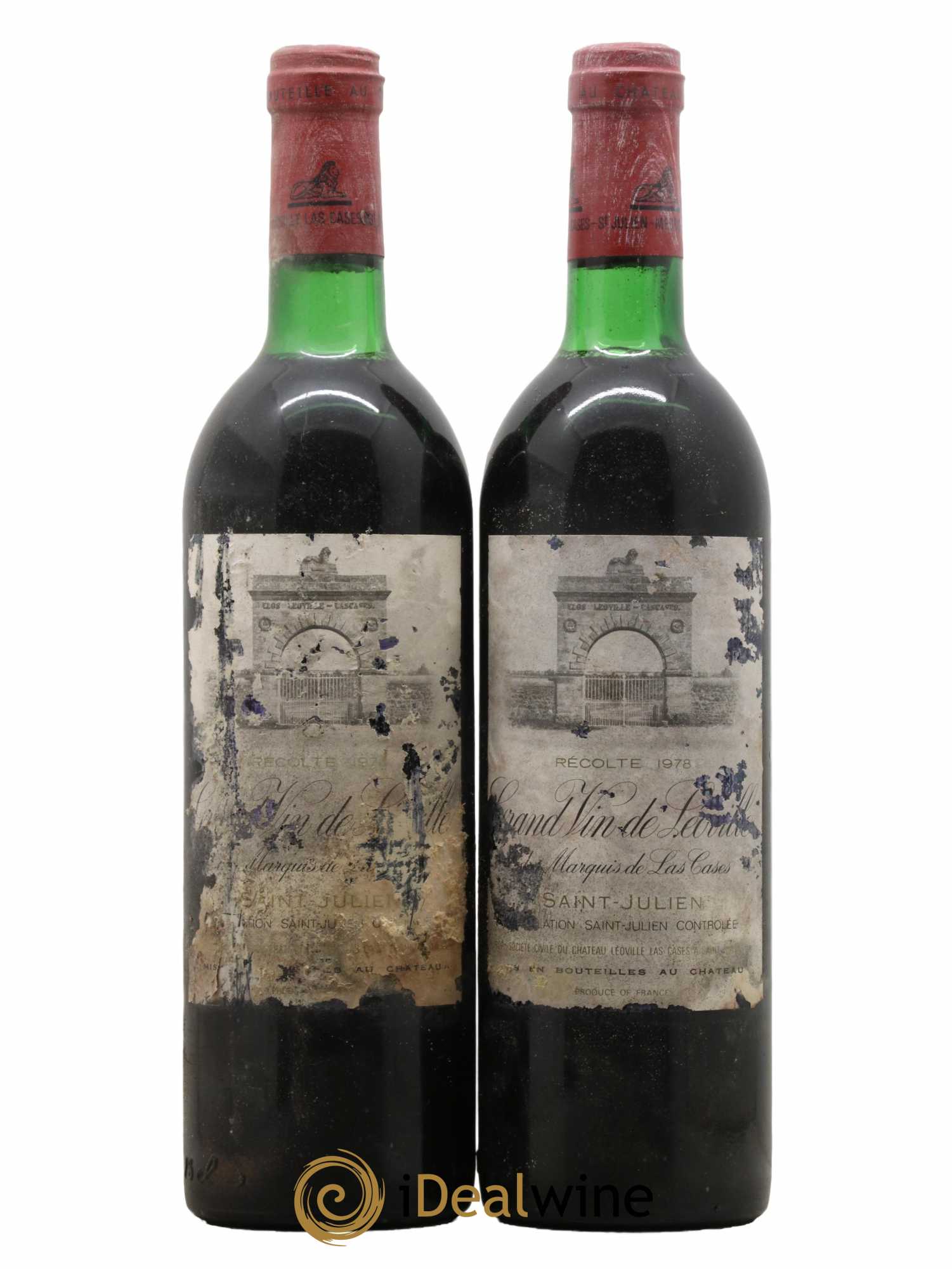 Château Léoville Las Cases 2ème Grand Cru Classé 1978 - Lot de 2 bouteilles - 0