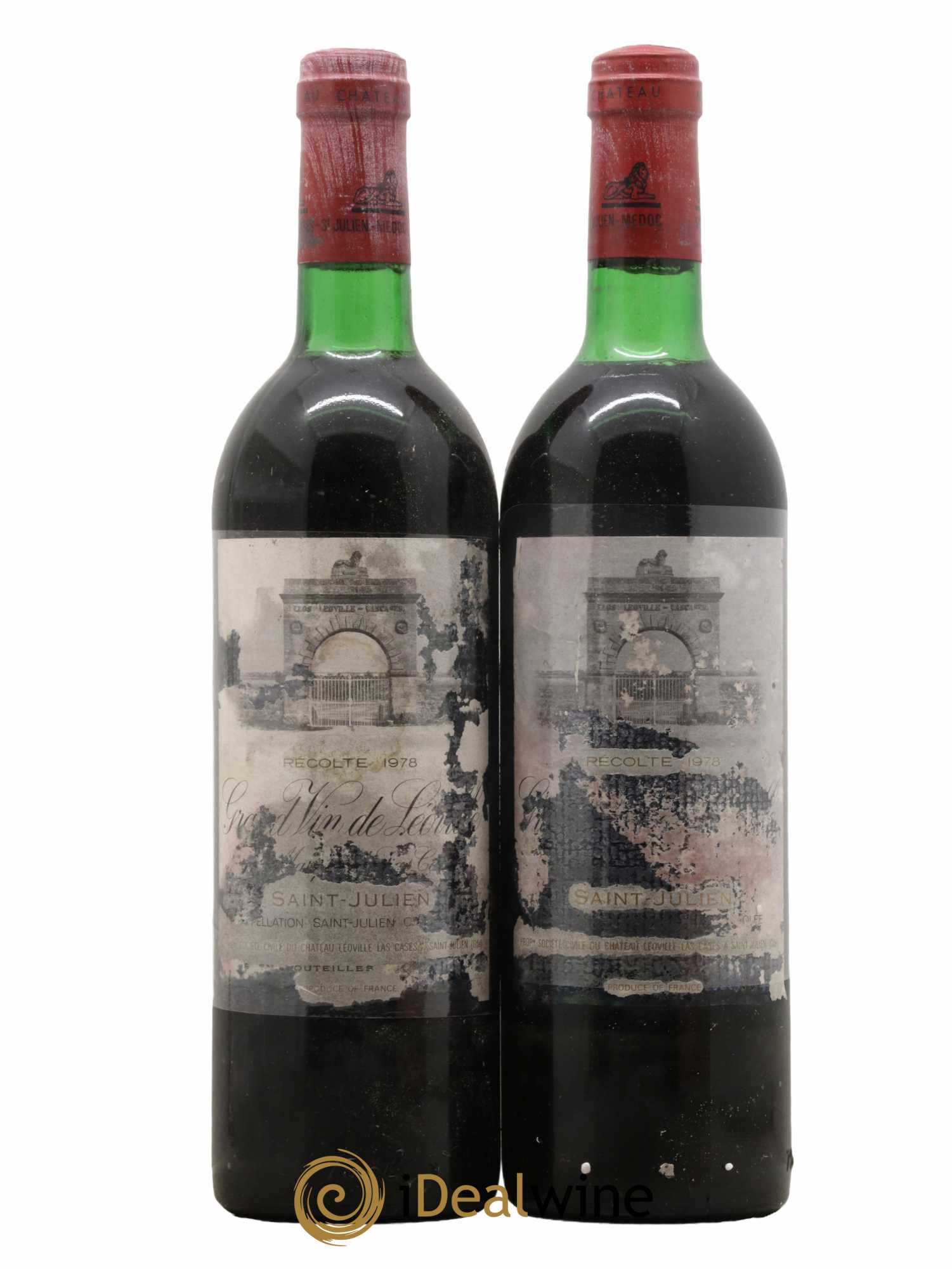 Château Léoville Las Cases 2ème Grand Cru Classé 1978 - Lot de 2 bouteilles - 0
