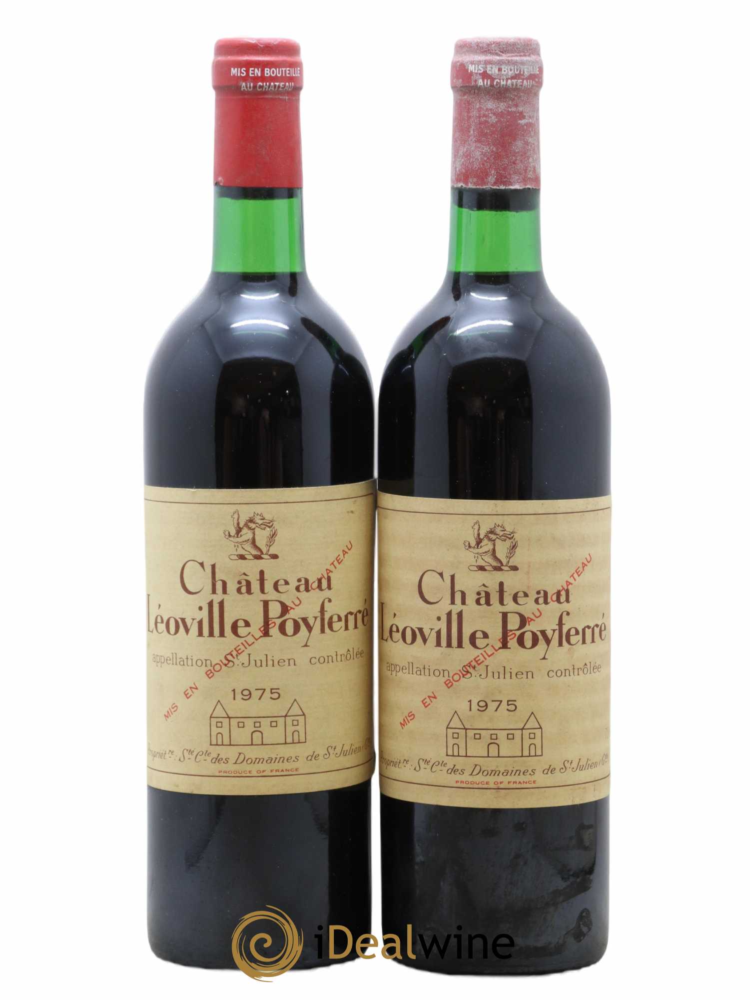Château Léoville Poyferré 2ème Grand Cru Classé 1975 - Lot de 2 bouteilles - 0