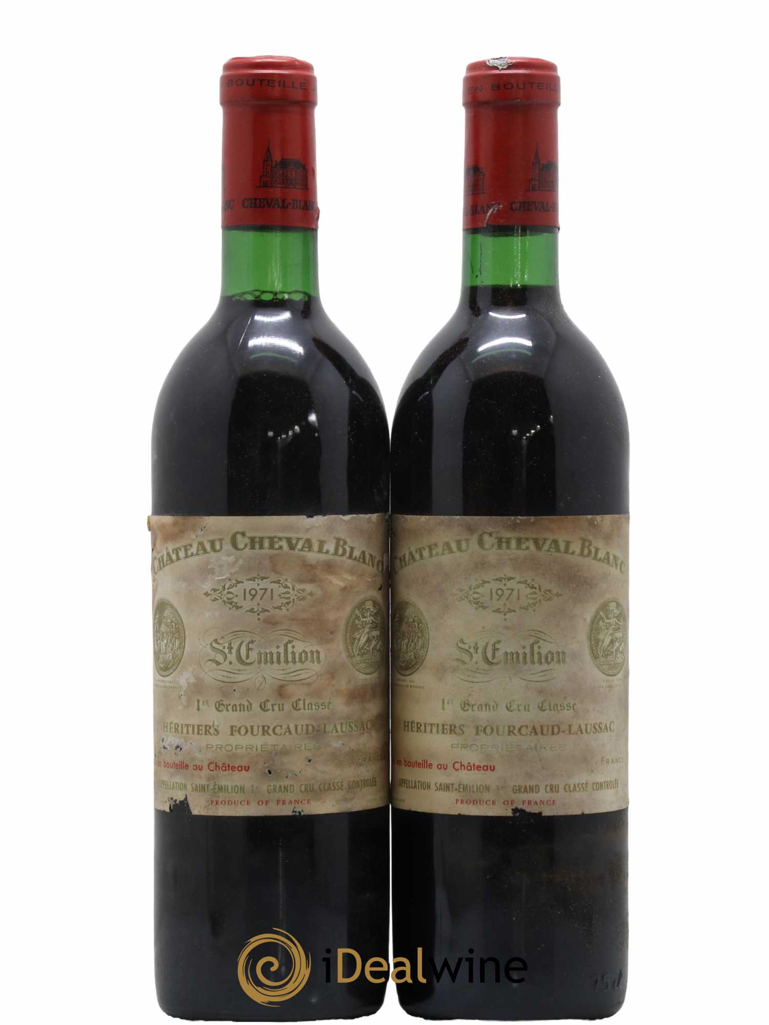 Château Cheval Blanc 1er Grand Cru Classé A 1971 - Lot de 2 bouteilles - 0