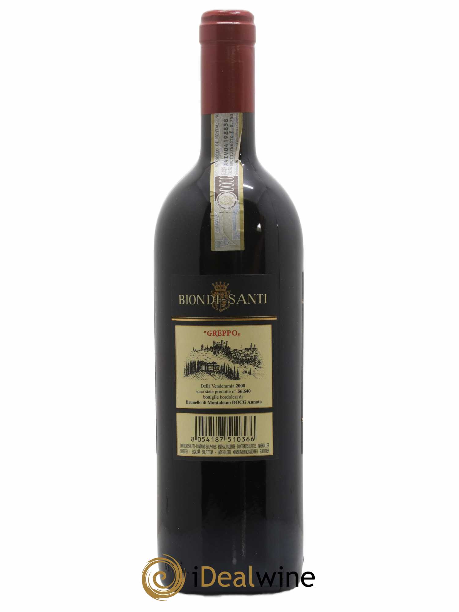 Brunello di Montalcino DOCG Biondi-Santi Tenuta Greppo 2008 - Lotto di 1 bottiglia - 1