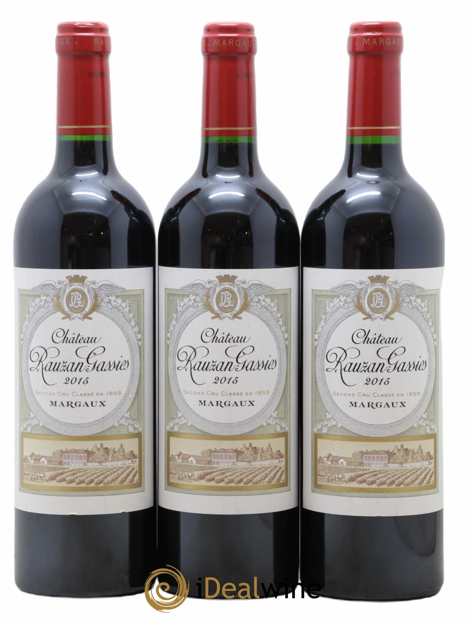 Château Rauzan-Gassies 2ème Grand Cru Classé 2015 - Lot de 3 bouteilles - 0