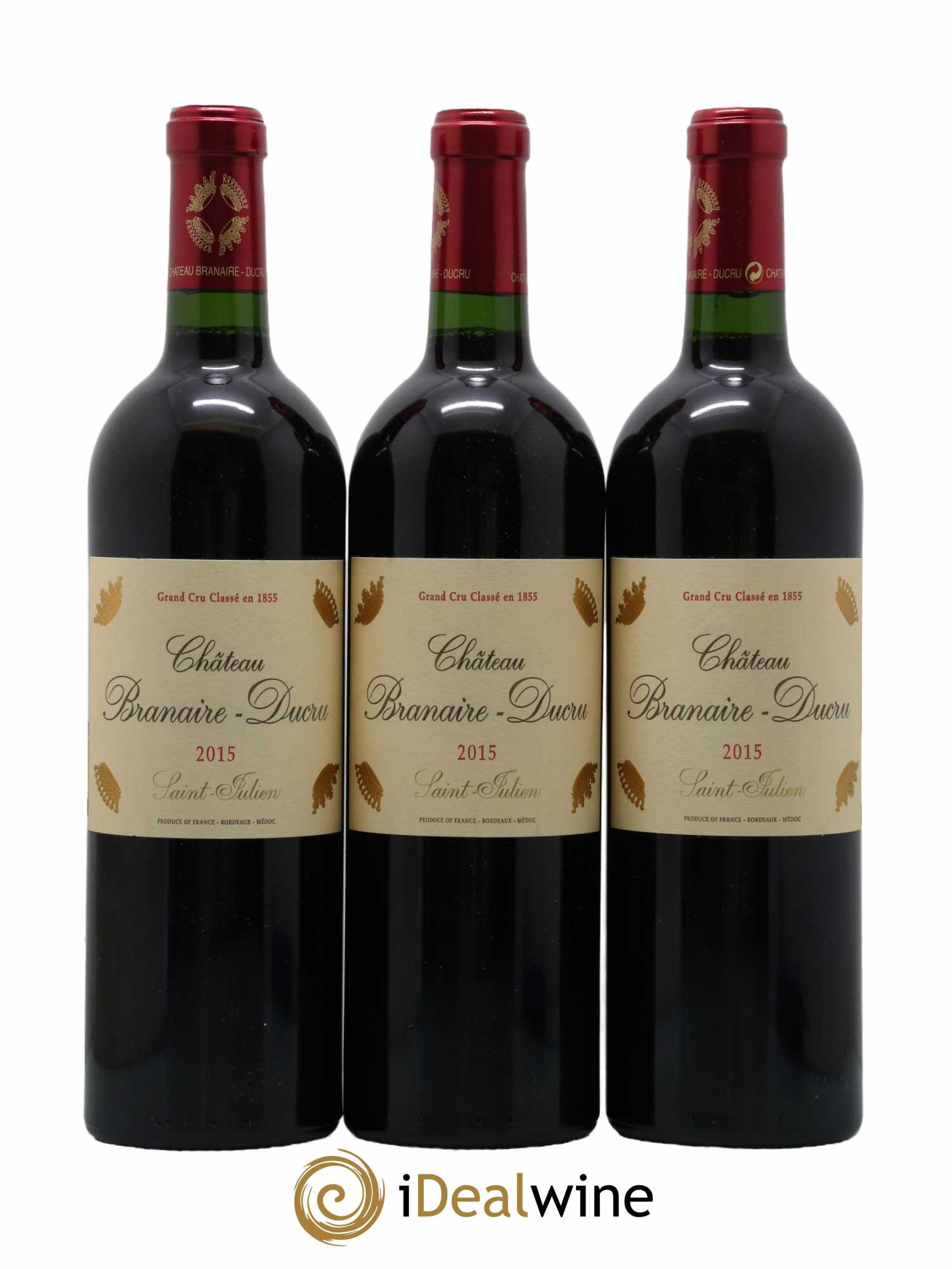 Château Branaire Ducru 4ème Grand Cru Classé 2015 - Lot de 3 bouteilles - 0