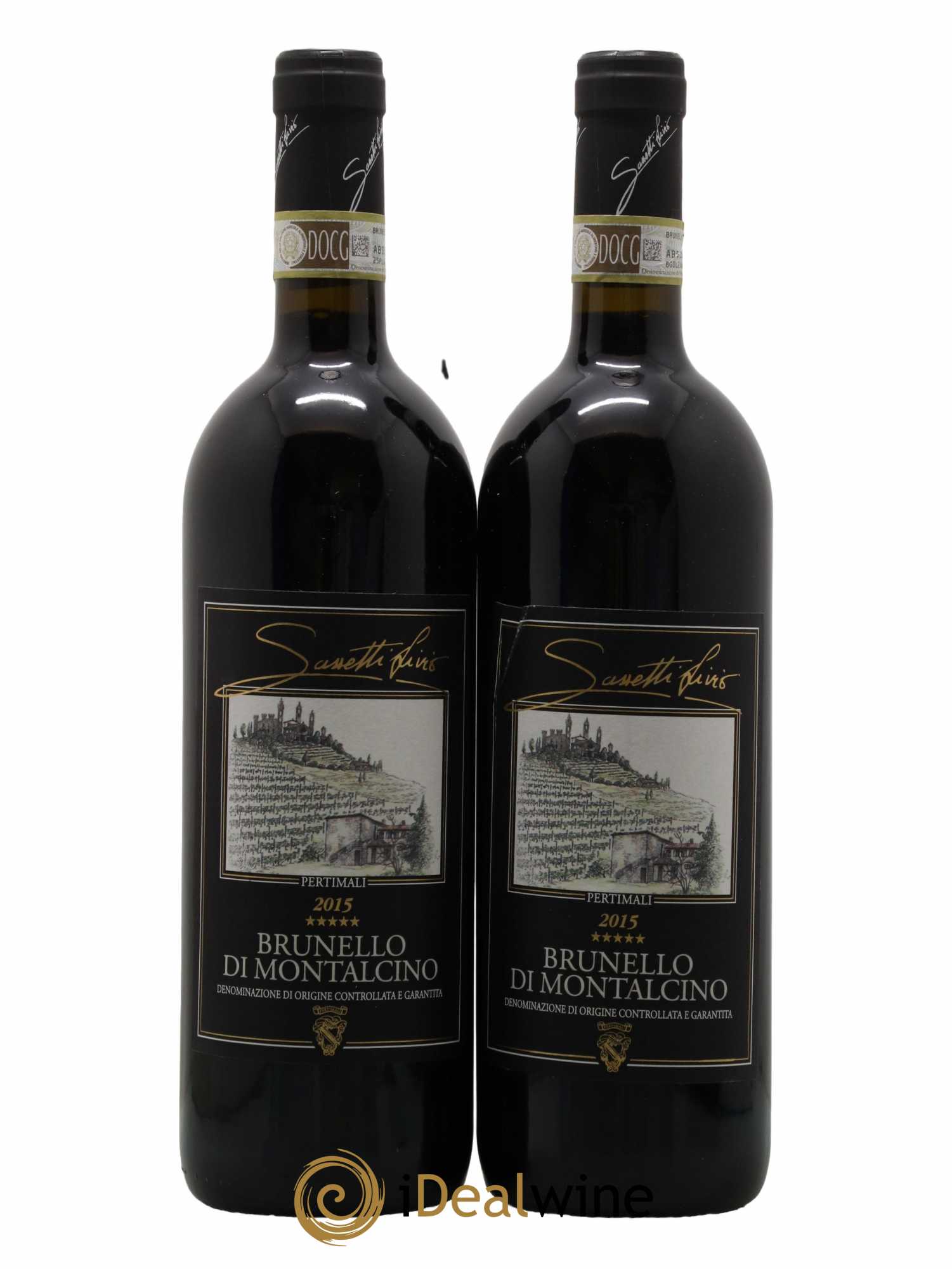 Brunello di Montalcino DOCG Pertimali 2015 - Lot de 2 bouteilles - 0