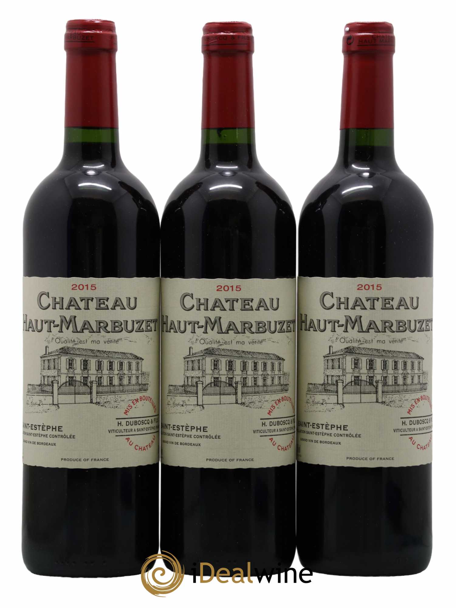 Château Haut Marbuzet 2015 - Lot de 3 bouteilles - 0
