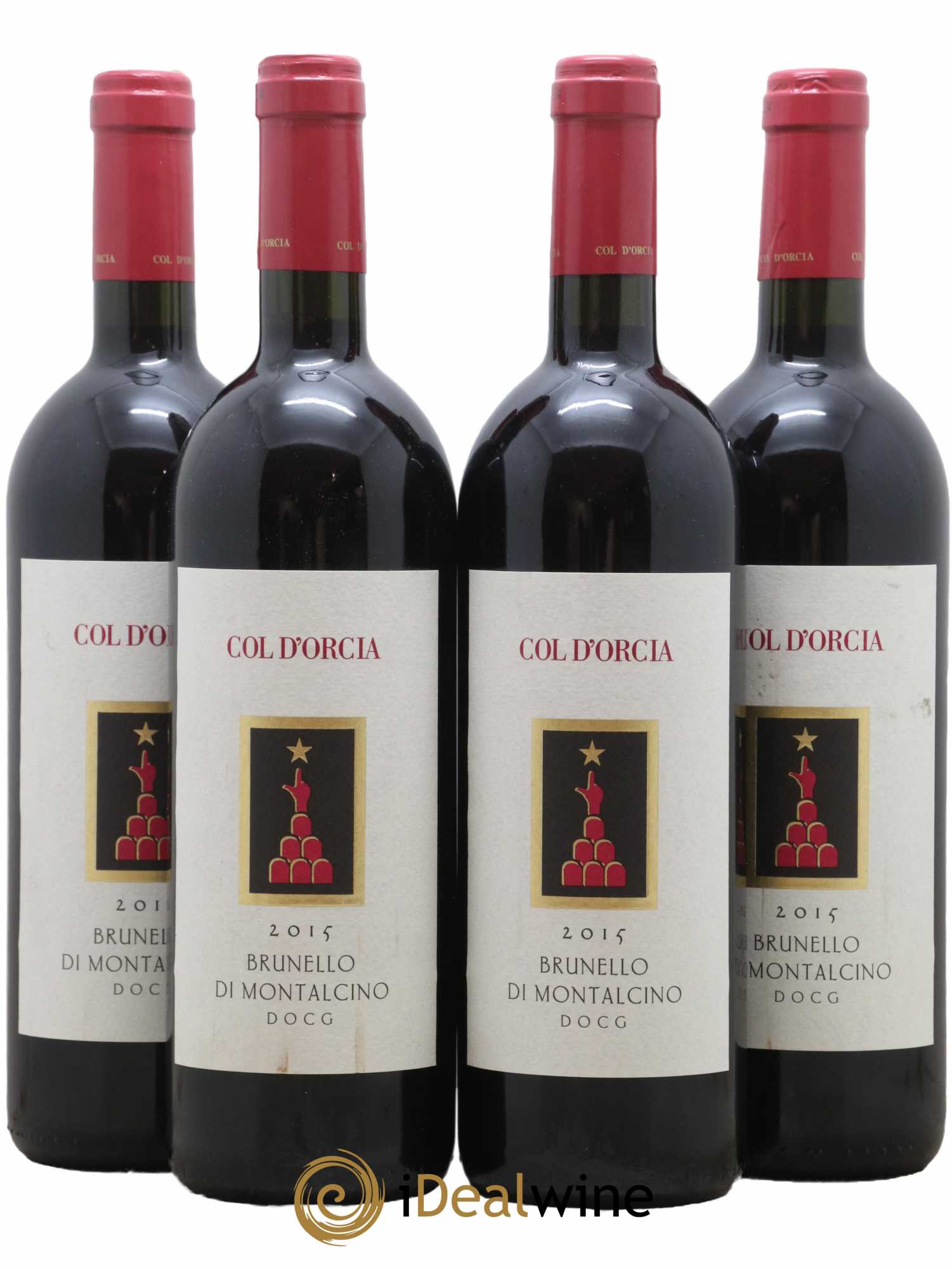 Brunello di Montalcino Col d'Orcia 2015 - Lot de 4 bouteilles - 0