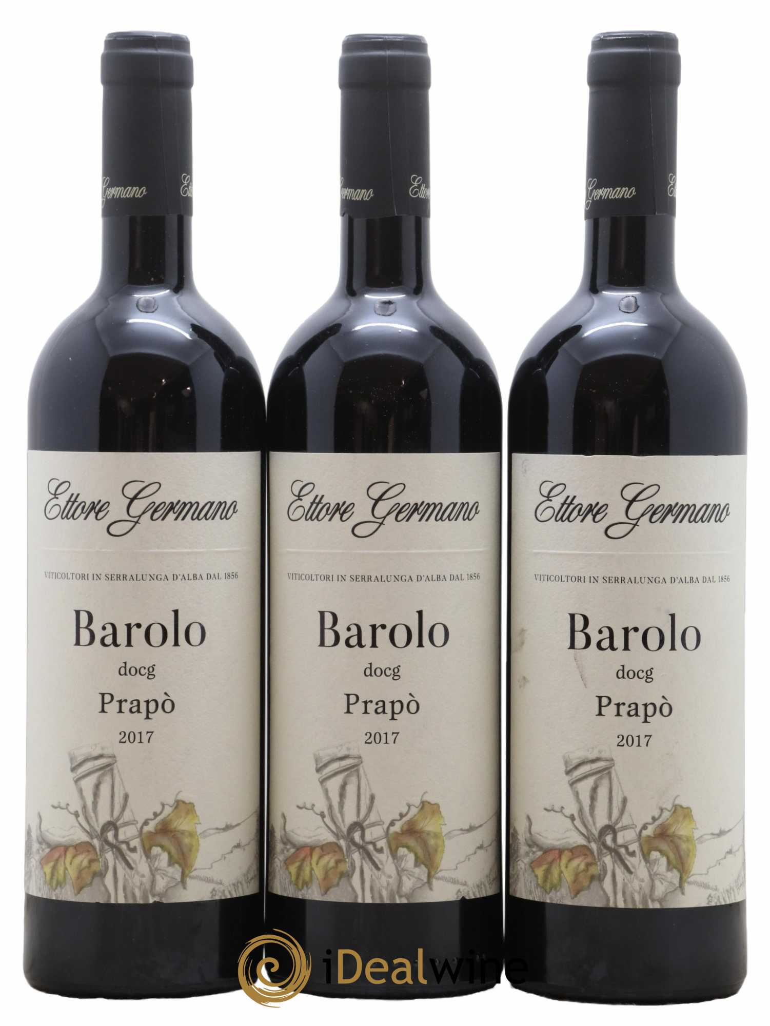 Barolo Prapò Ettore Germano 2017 - Lot de 3 bouteilles - 0