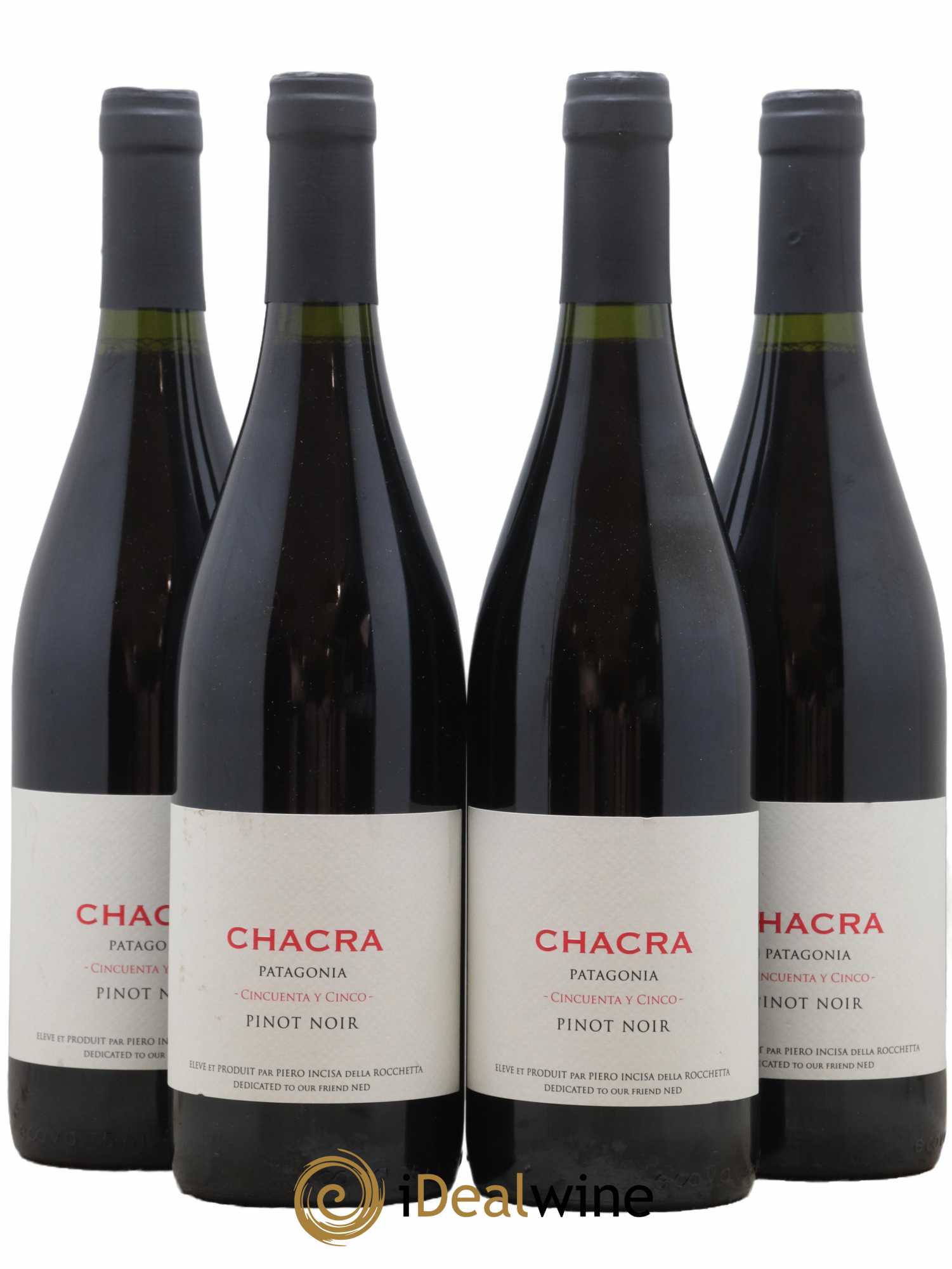 Patagonie Bodega Chacra Cincuenta y cinco 2019 - Lotto di 4 bottiglie - 0