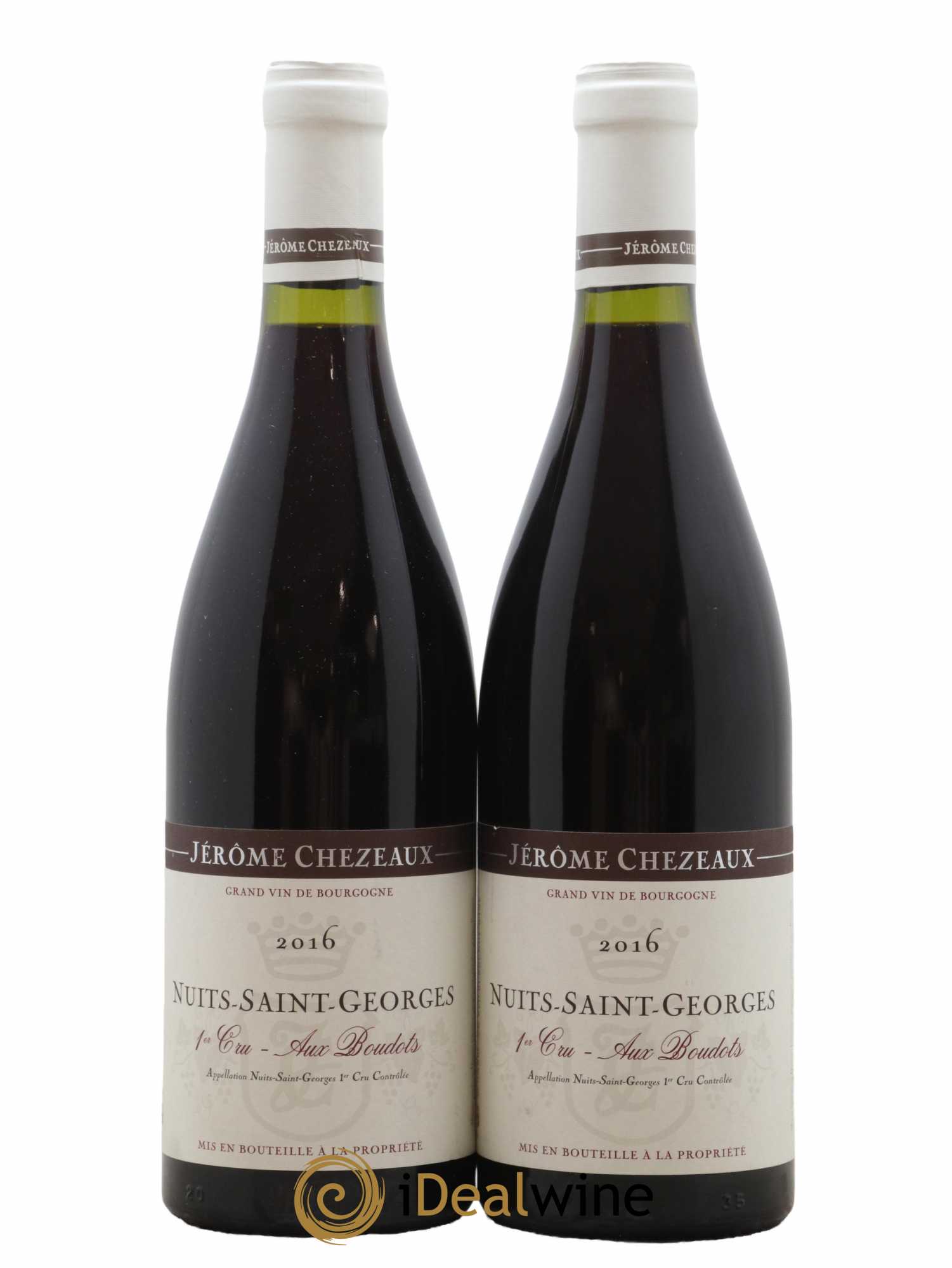 Nuits-Saint-Georges 1er Cru Aux Boudots Domaine Jerôme Chezeaux 2016 - Lot of 2 bottles - 0