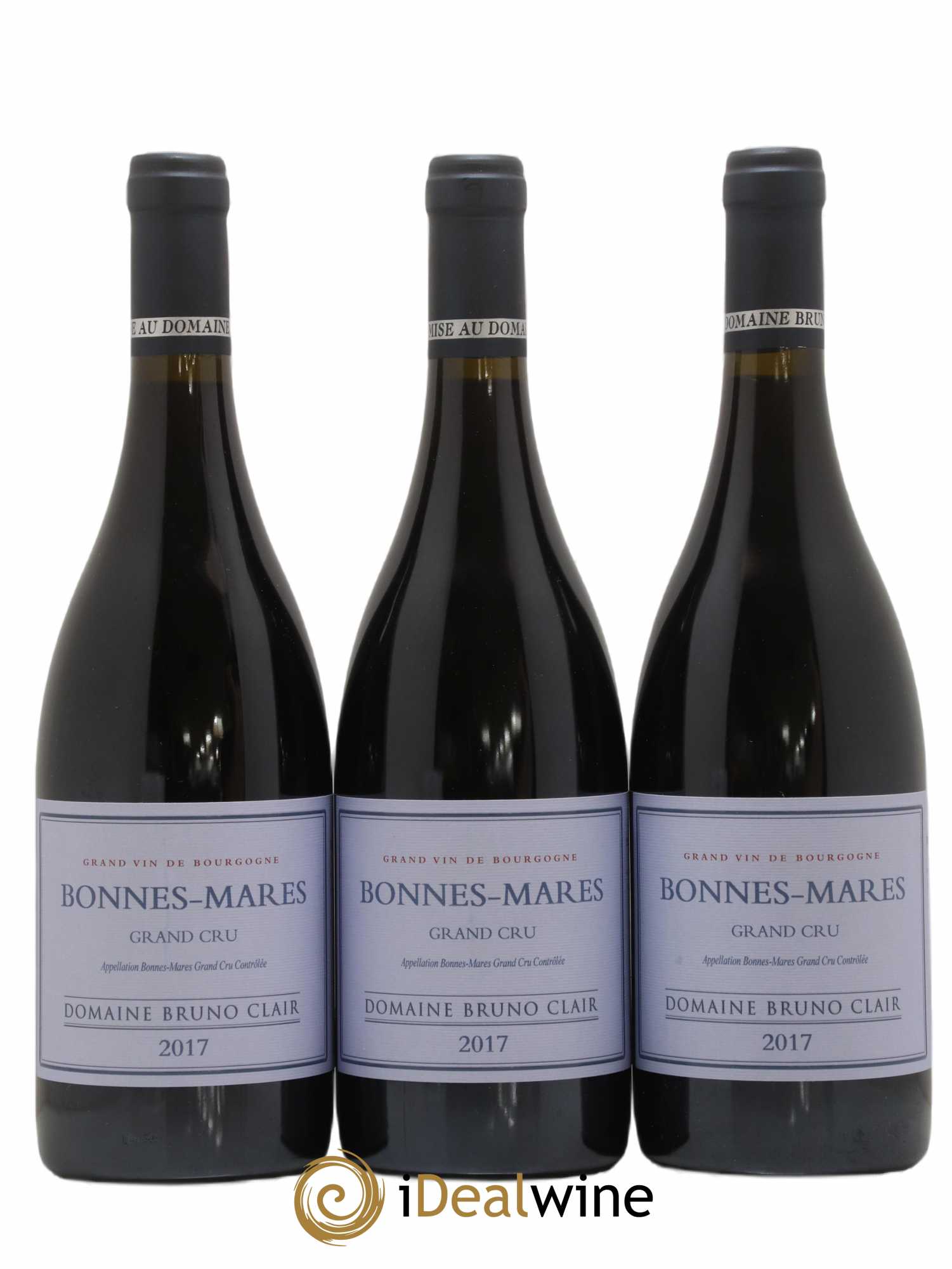 Bonnes-Mares Grand Cru Bruno Clair (Domaine) 2017 - Lot de 3 bouteilles - 0