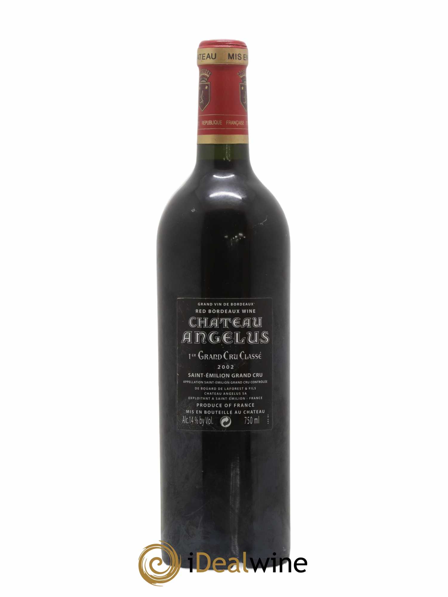 Château Angélus 1er Grand Cru Classé A 2002 - Lot de 1 bouteille - 1