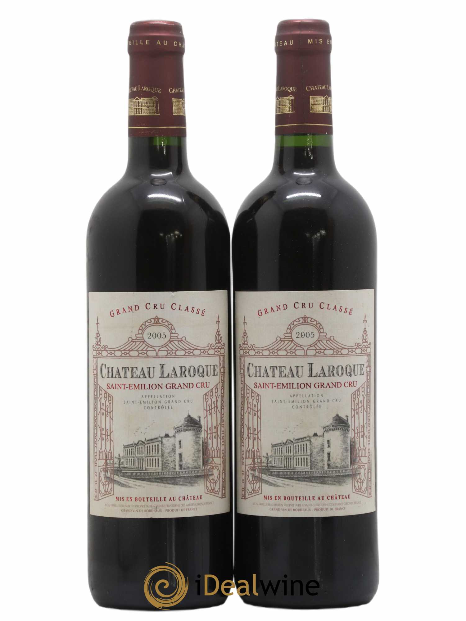 Château Laroque Grand Cru Classé 2005 - Lot de 2 bouteilles - 0