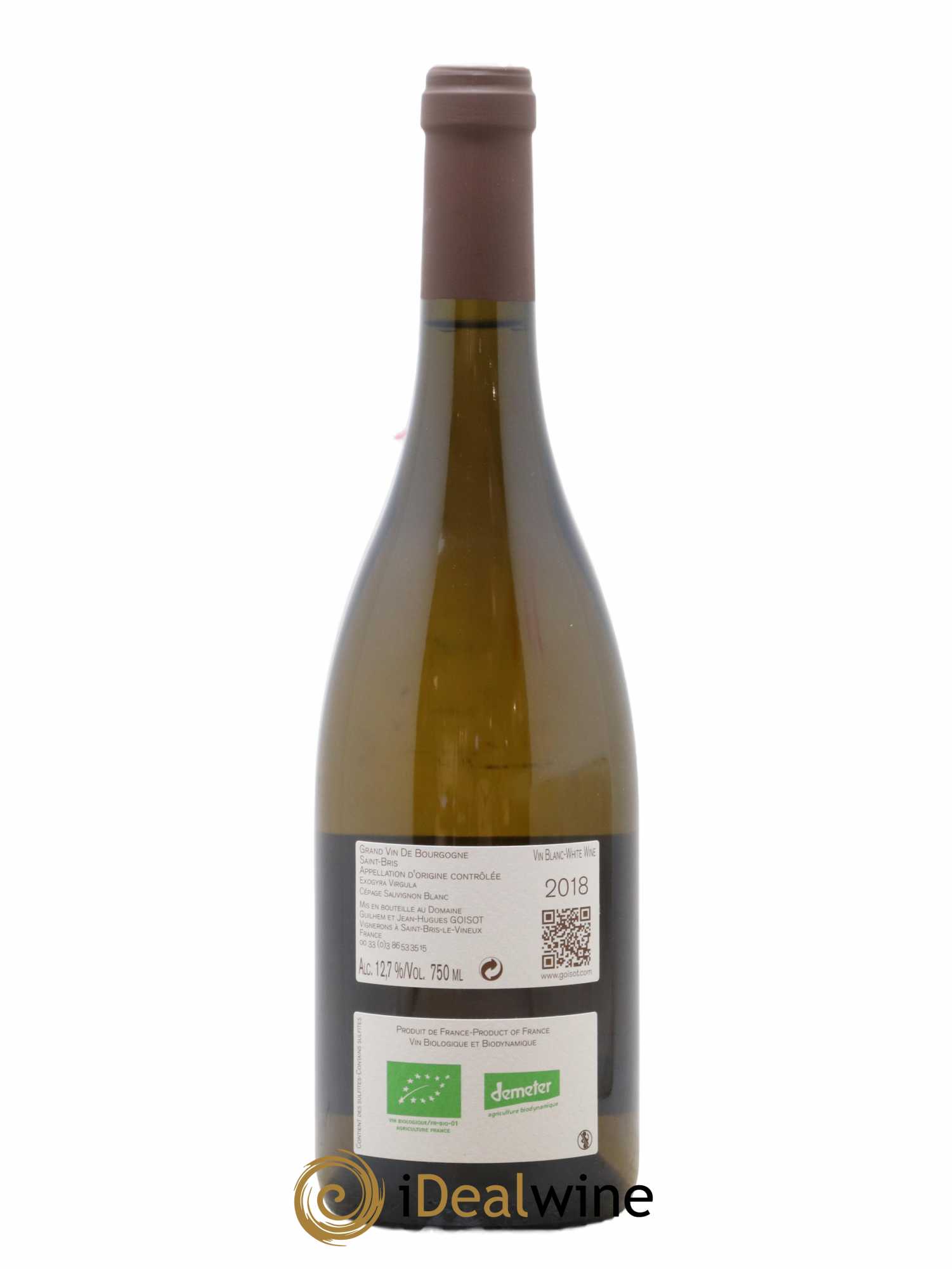 Saint-Bris Exogyra Virgula Goisot 2018 - Posten von 1 Flasche - 1