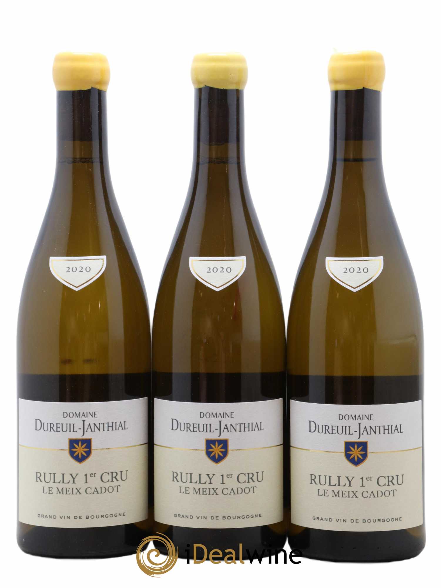 Rully 1er Cru Le Meix Cadot Vincent Dureuil-Janthial 2020 - Lot de 3 bouteilles - 0