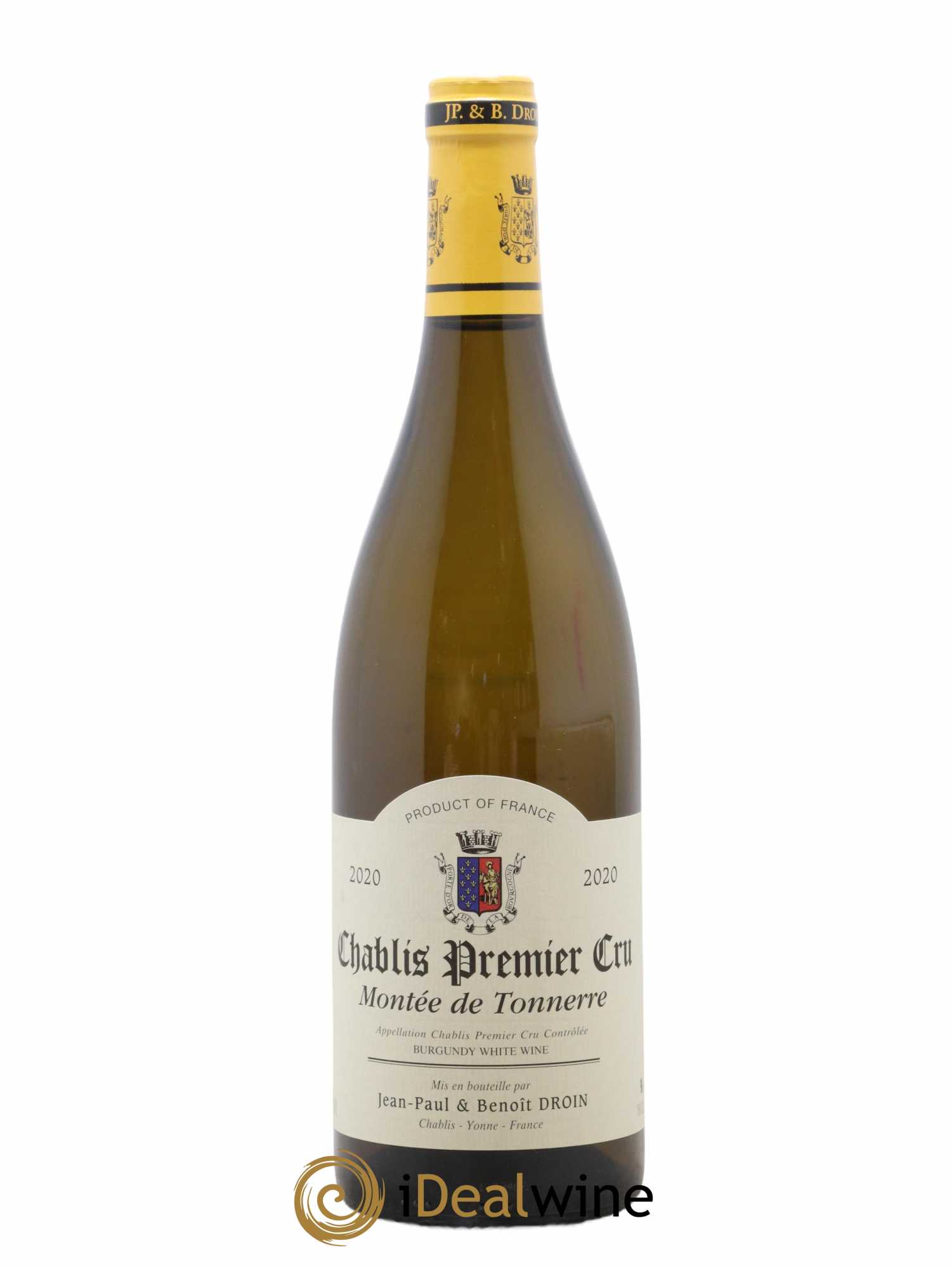 Chablis 1er Cru Montée de Tonnerre Jean-Paul & Benoît Droin (Domaine) 2020 - Lot de 1 bouteille - 0