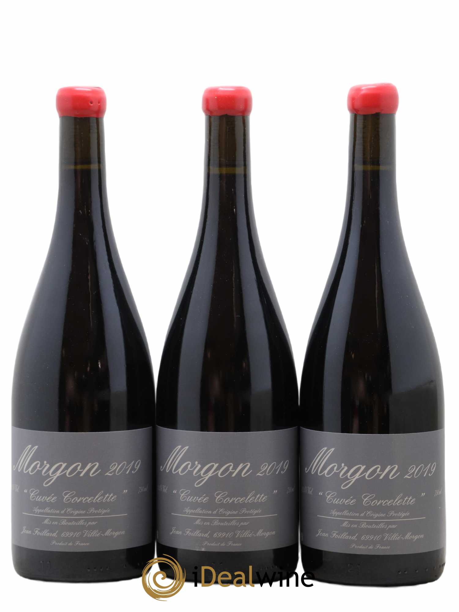 Morgon Corcelette Jean Foillard 2019 - Lot de 3 bouteilles - 0