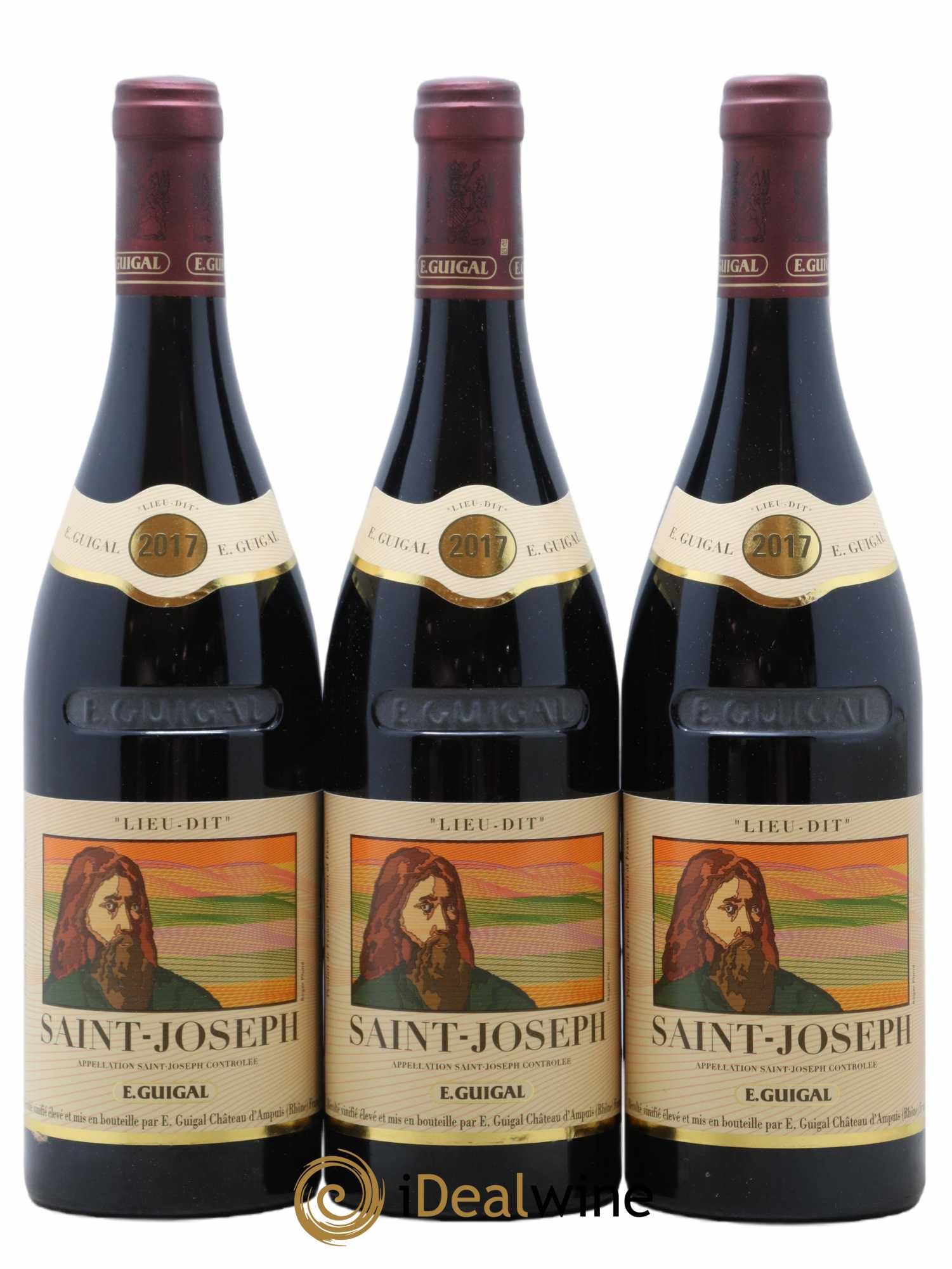 Saint-Joseph Lieu-dit Saint-Joseph Guigal 2017 - Lot de 3 bouteilles - 0