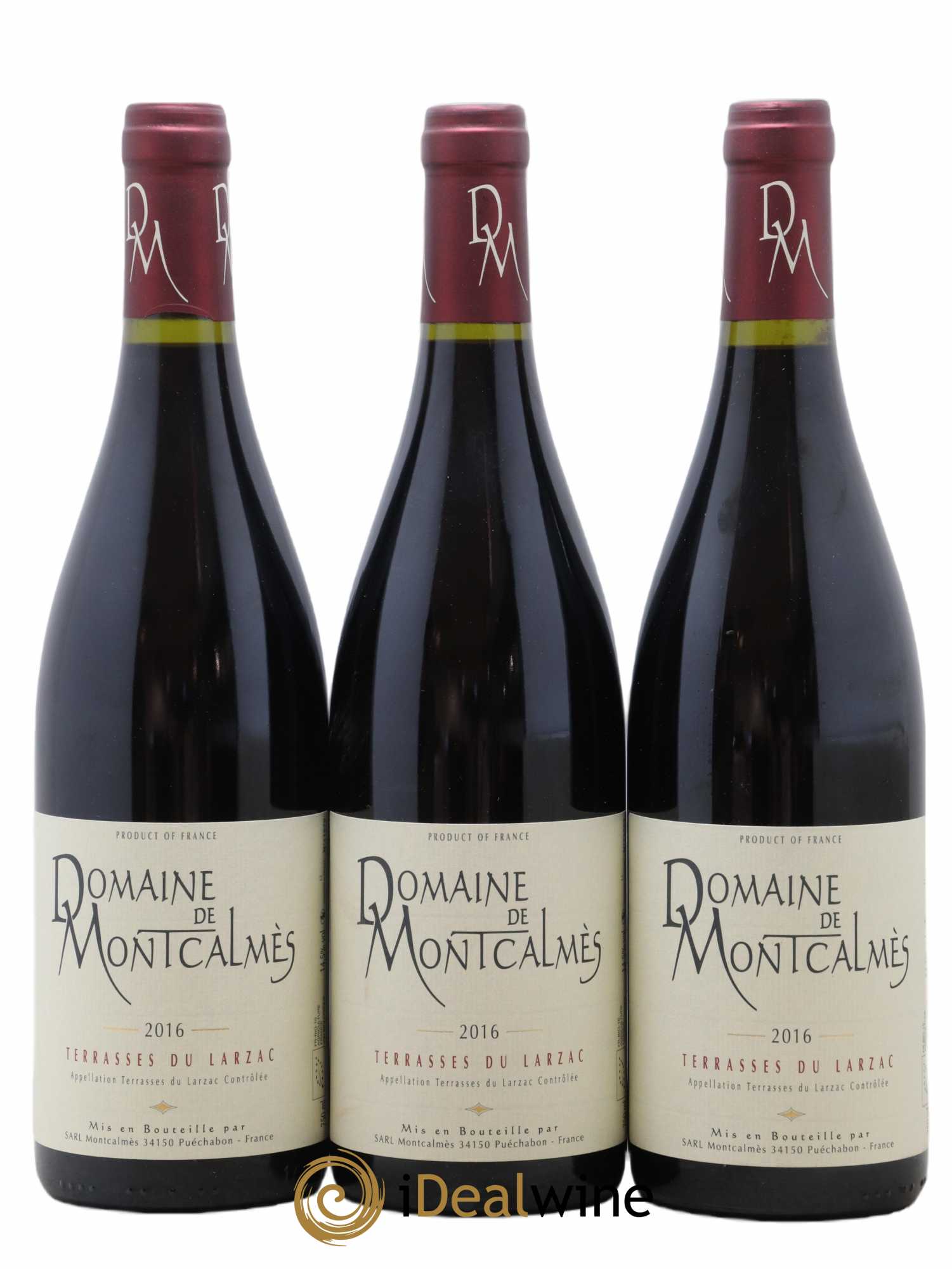 Terrasses du Larzac Domaine de Montcalmès Frédéric Pourtalié 2016 - Lot de 3 bouteilles - 0