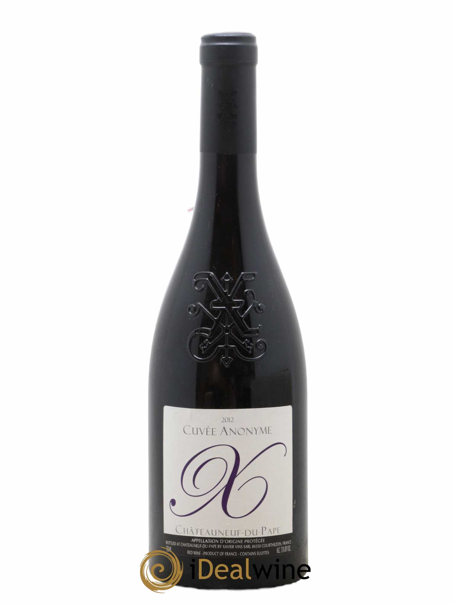 Châteauneuf-du-Pape Anonyme Xavier Vignon 2012 - Lot de 1 bouteille - 0