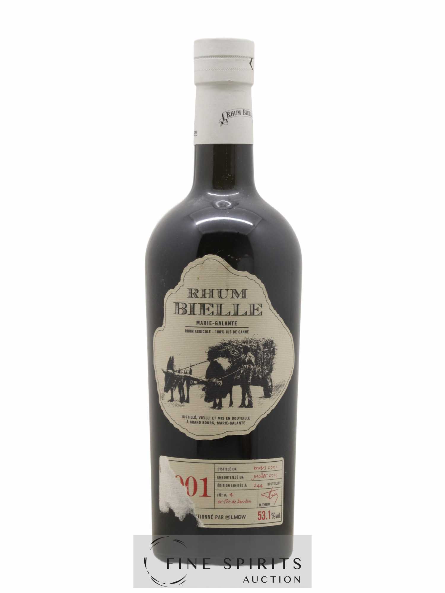 Bielle 2001 Of. Cask n°4 - One of 244 - bottled 2015 LMDW - Lot de 1 bouteille - 0