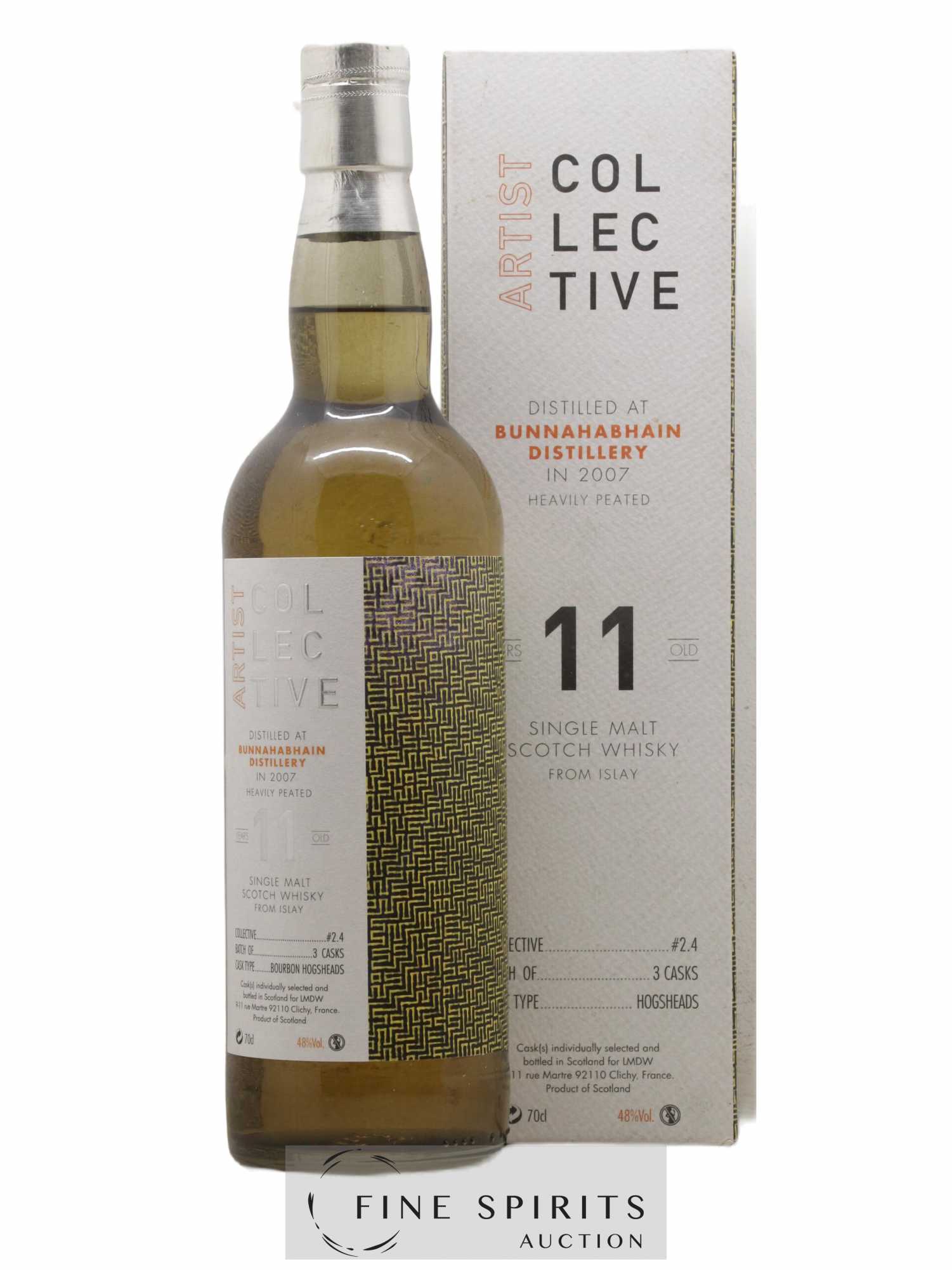Bunnahabhain 11 years 2007 Of. Artist Collective 2.4 LMDW - Lot de 1 bouteille - 4