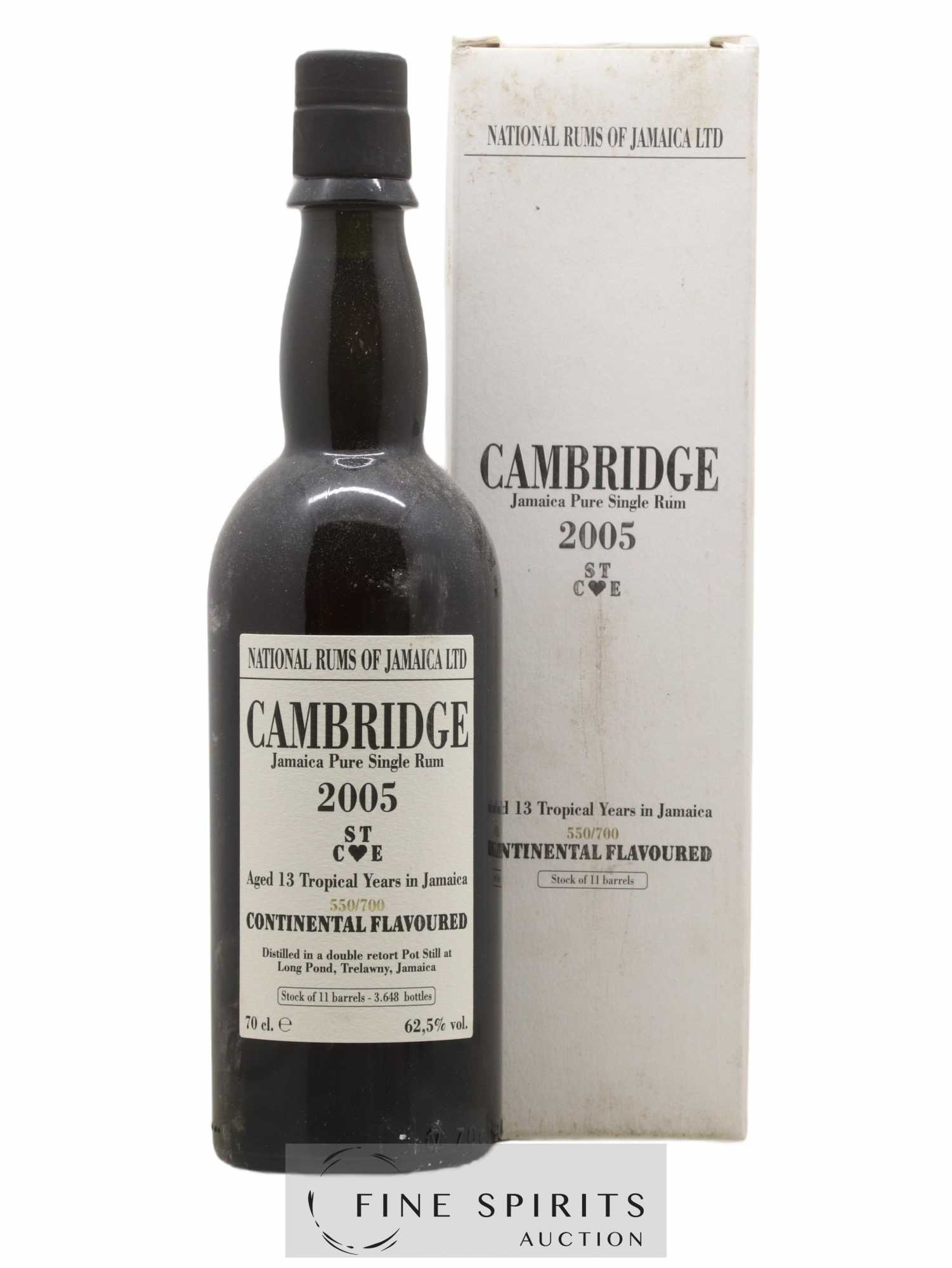 Cambridge 13 years 2005 Of. Mark ST C E - One of 3648 - bottled 2018 LM&V National Rums of Jamaica - Lot de 1 bouteille - 0