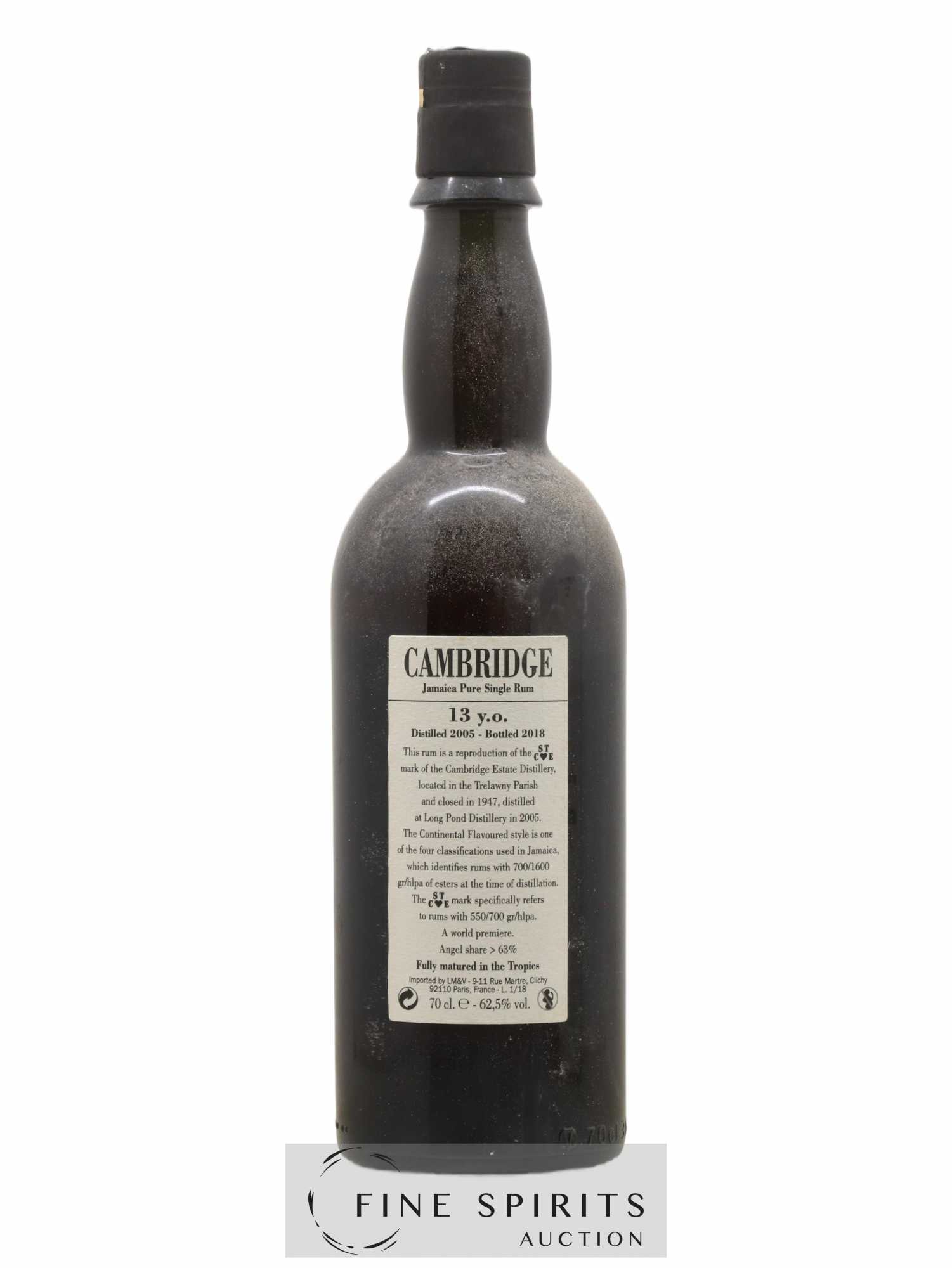 Cambridge 13 years 2005 Of. Mark ST C E - One of 3648 - bottled 2018 LM&V National Rums of Jamaica - Lot de 1 bouteille - 2