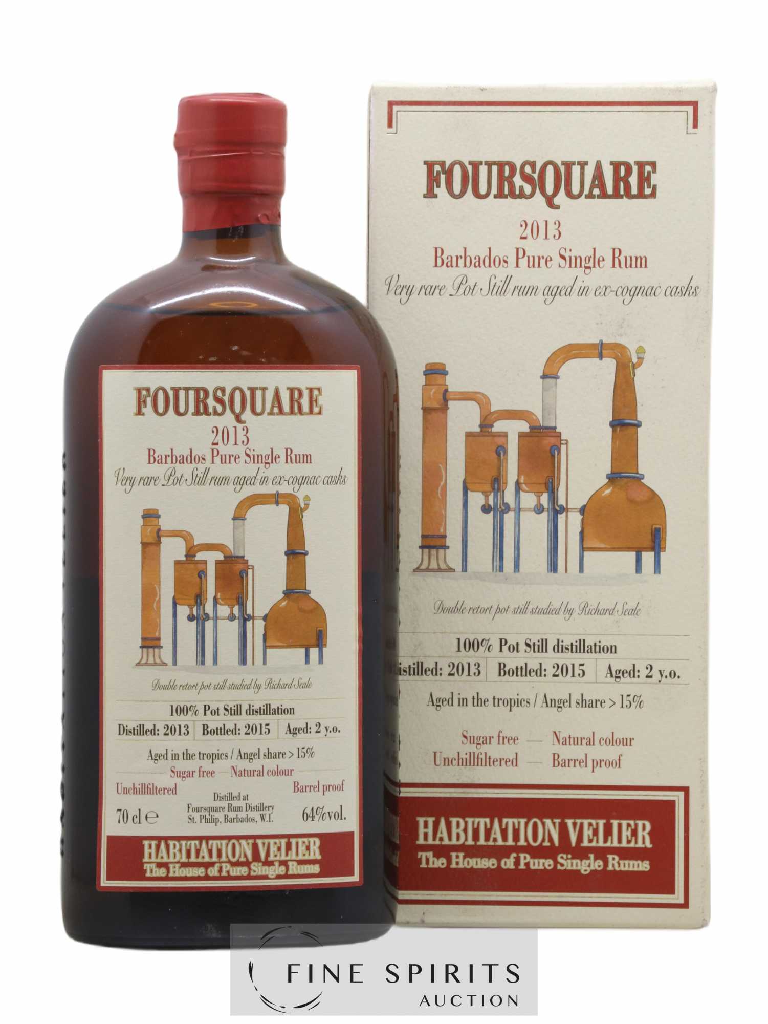 Foursquare 2 years 2013 Velier bottled 2015 Habitation Velier - Posten von 1 Flasche - 0