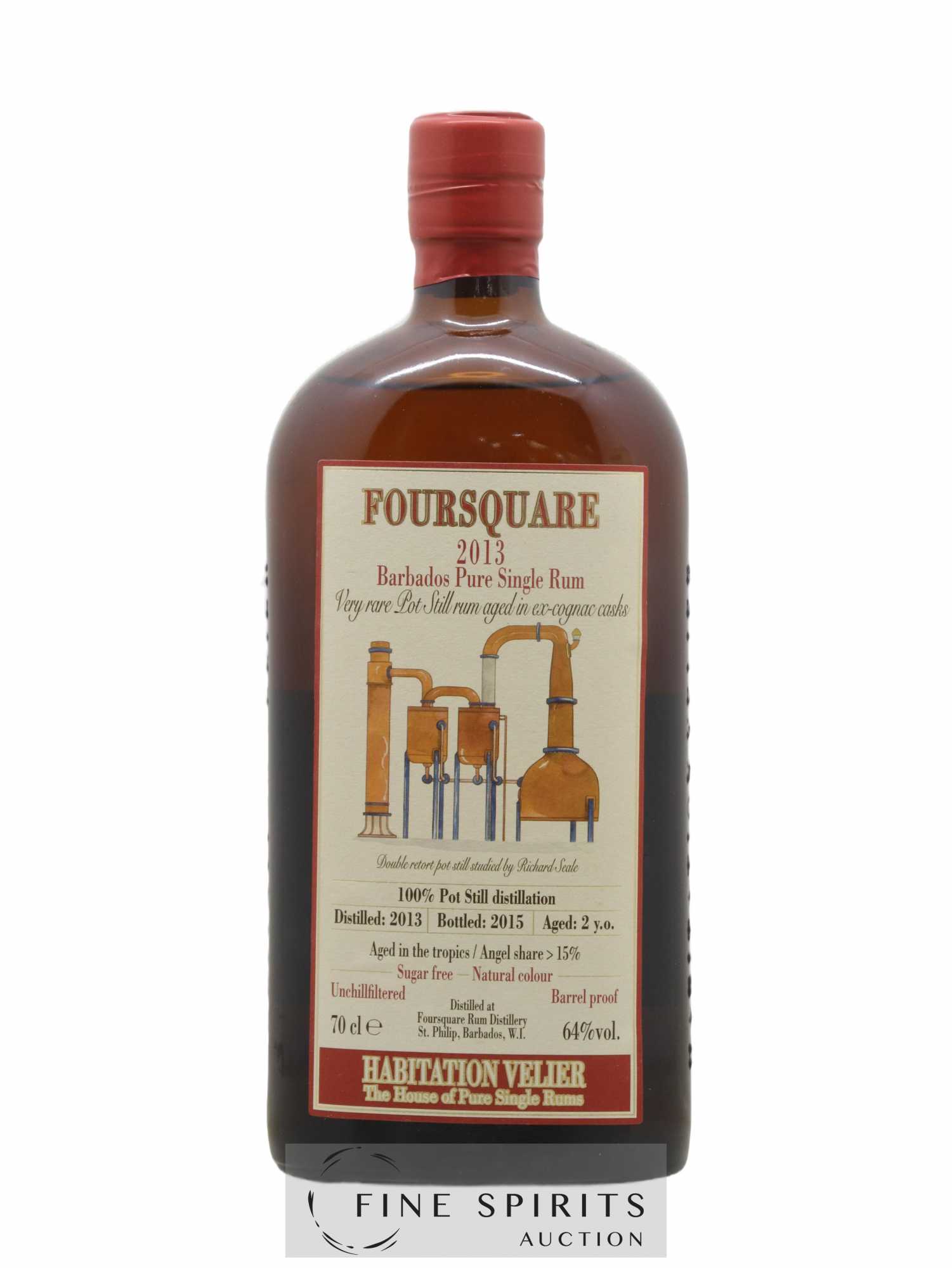 Foursquare 2 years 2013 Velier bottled 2015 Habitation Velier - Lot de 1 bouteille - 1