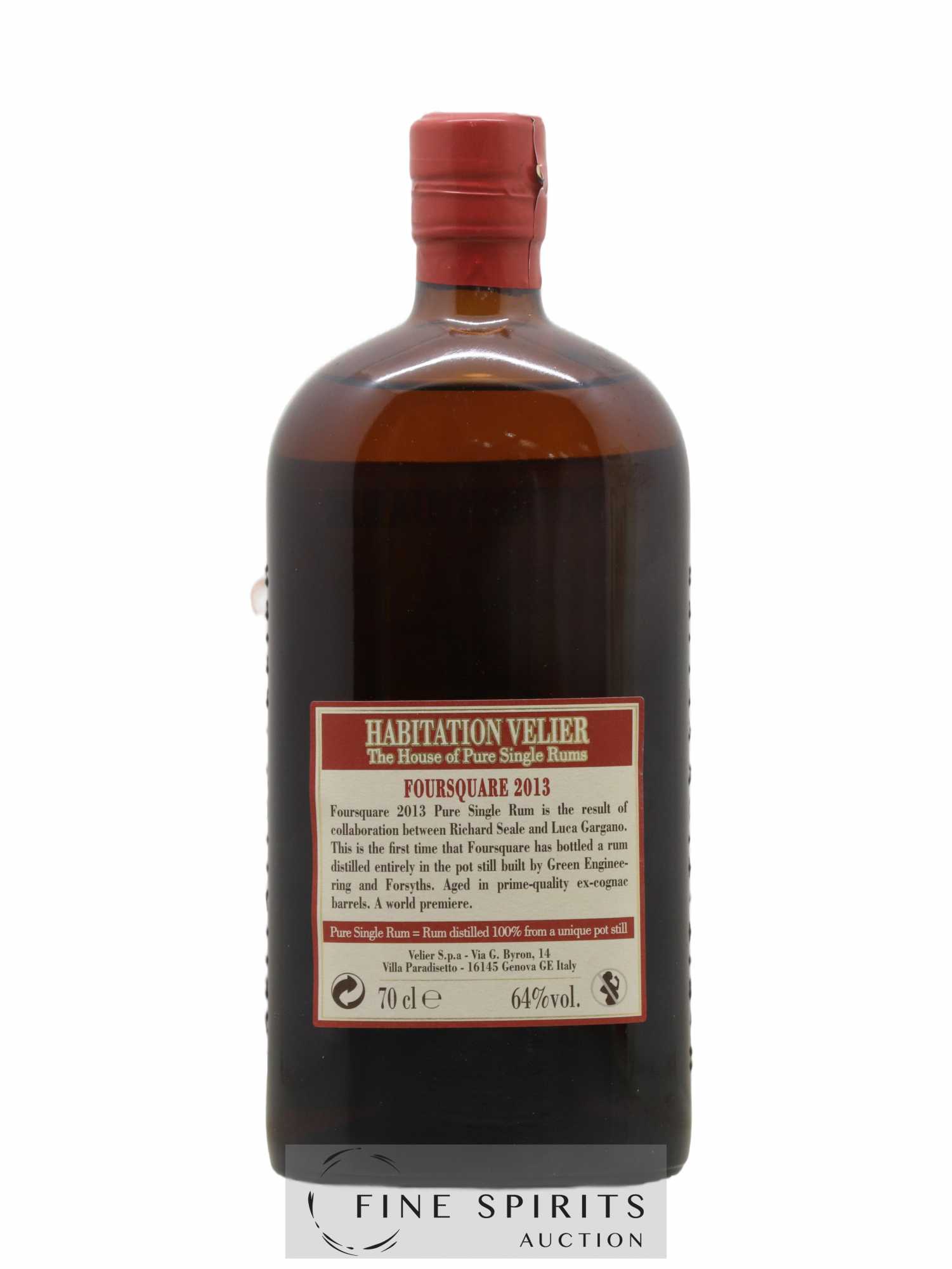 Foursquare 2 years 2013 Velier bottled 2015 Habitation Velier - Lot de 1 bouteille - 2