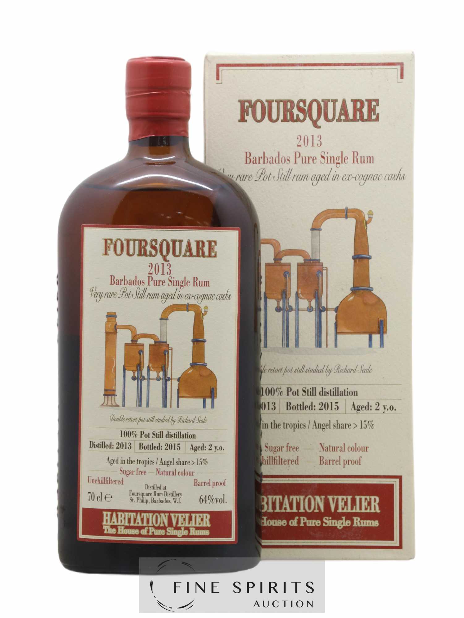 Foursquare 2 years 2013 Velier bottled 2015 Habitation Velier - Lot de 1 bouteille - 0