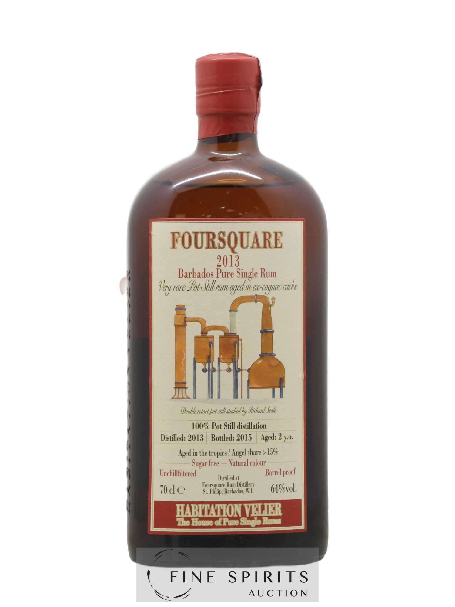Foursquare 2 years 2013 Velier bottled 2015 Habitation Velier - Lot de 1 bouteille - 1