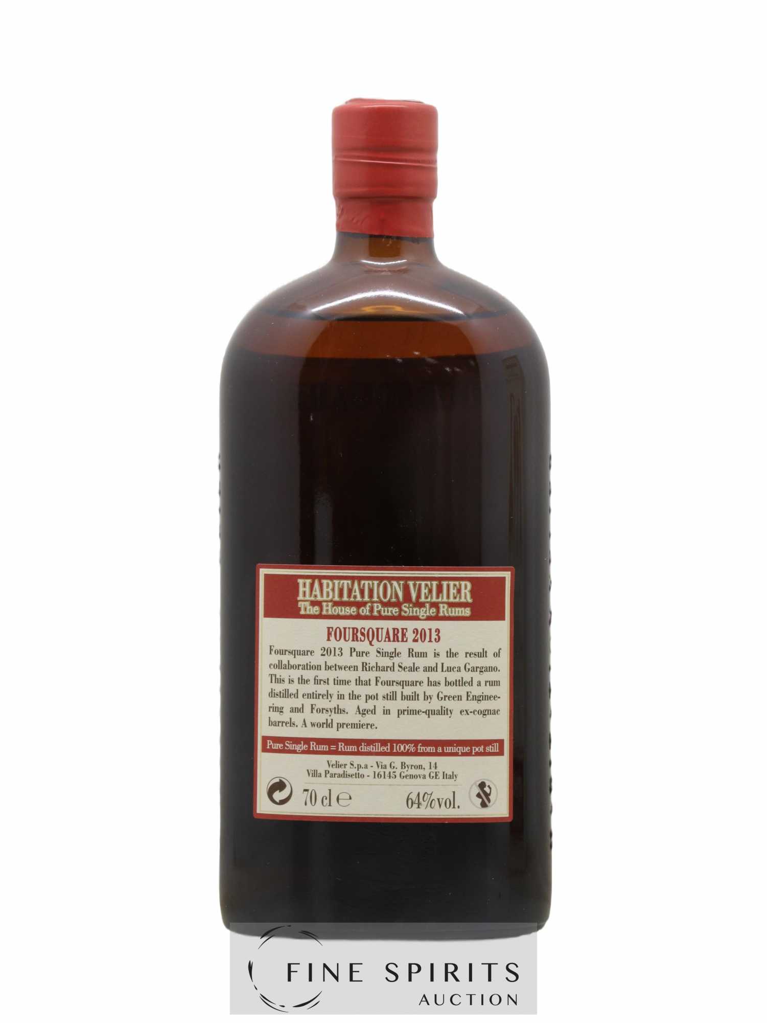 Foursquare 2 years 2013 Velier bottled 2015 Habitation Velier - Lot of 1 bottle - 2