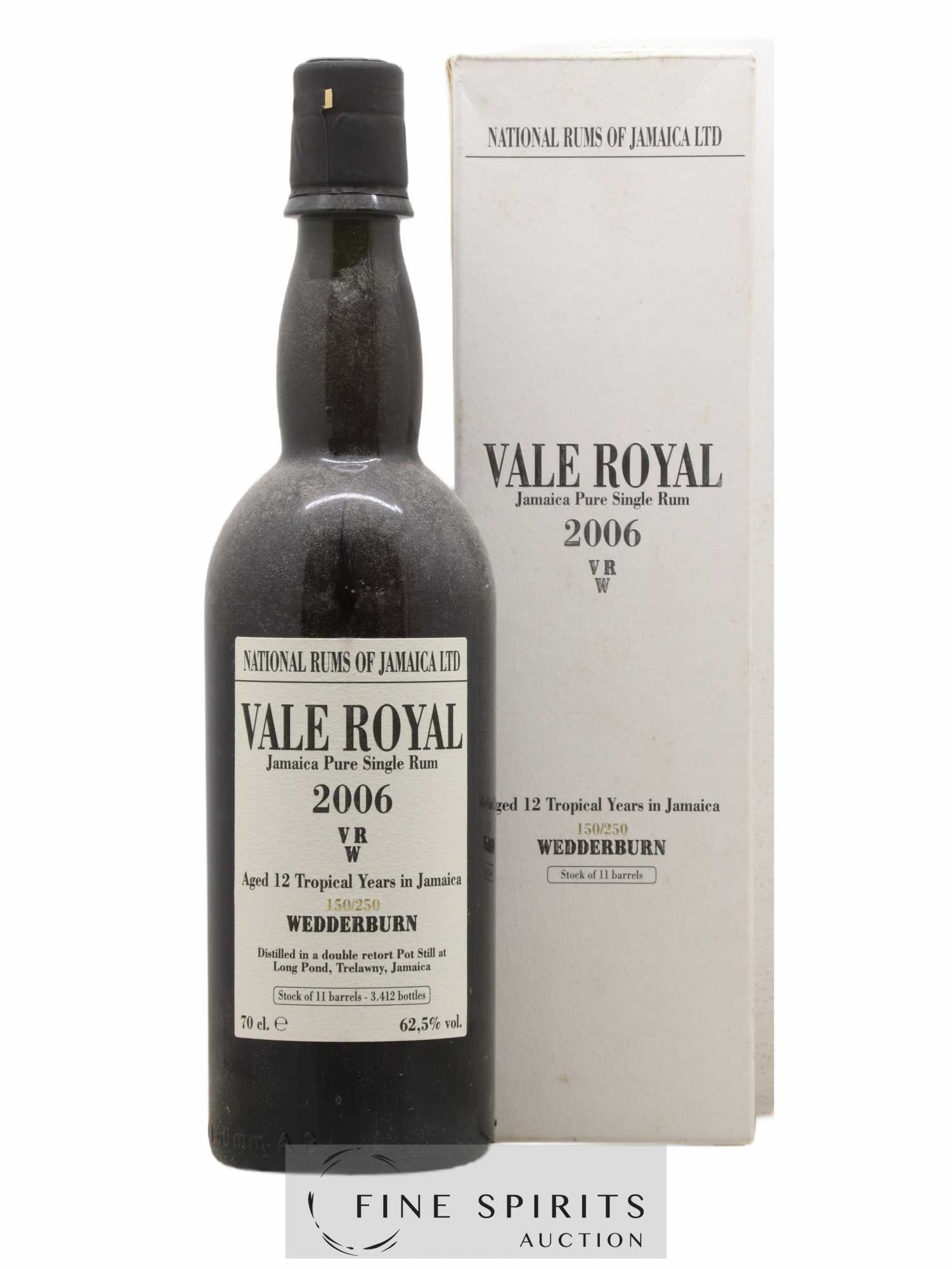 Vale Royal 12 years 2006 Velier VRW One of 3412 - bottled 2018 - Lot de 1 bouteille - 0