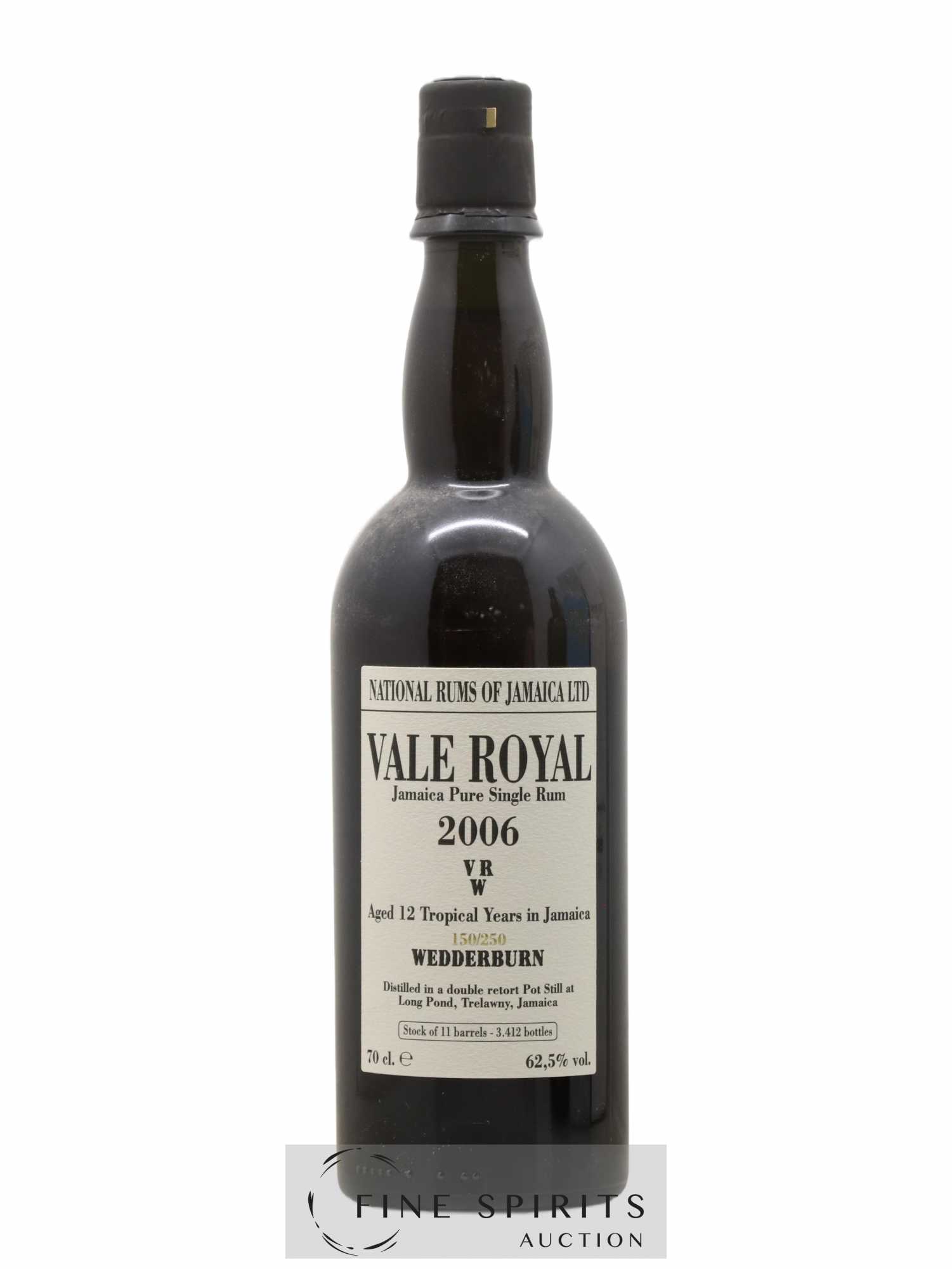 Vale Royal 12 years 2006 Velier VRW One of 3412 - bottled 2018 - Lot de 1 bouteille - 1