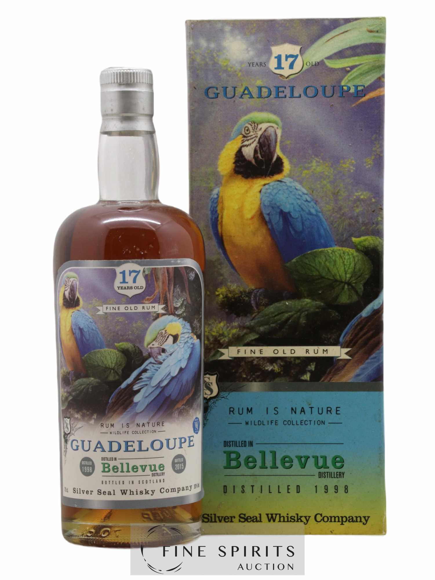 Bellevue 17 years 1998 Silver Seal Whisky Company Cask n°43 - One of 270 - bottled 2015 Wildlife Collect - Lot de 1 bouteille - 0