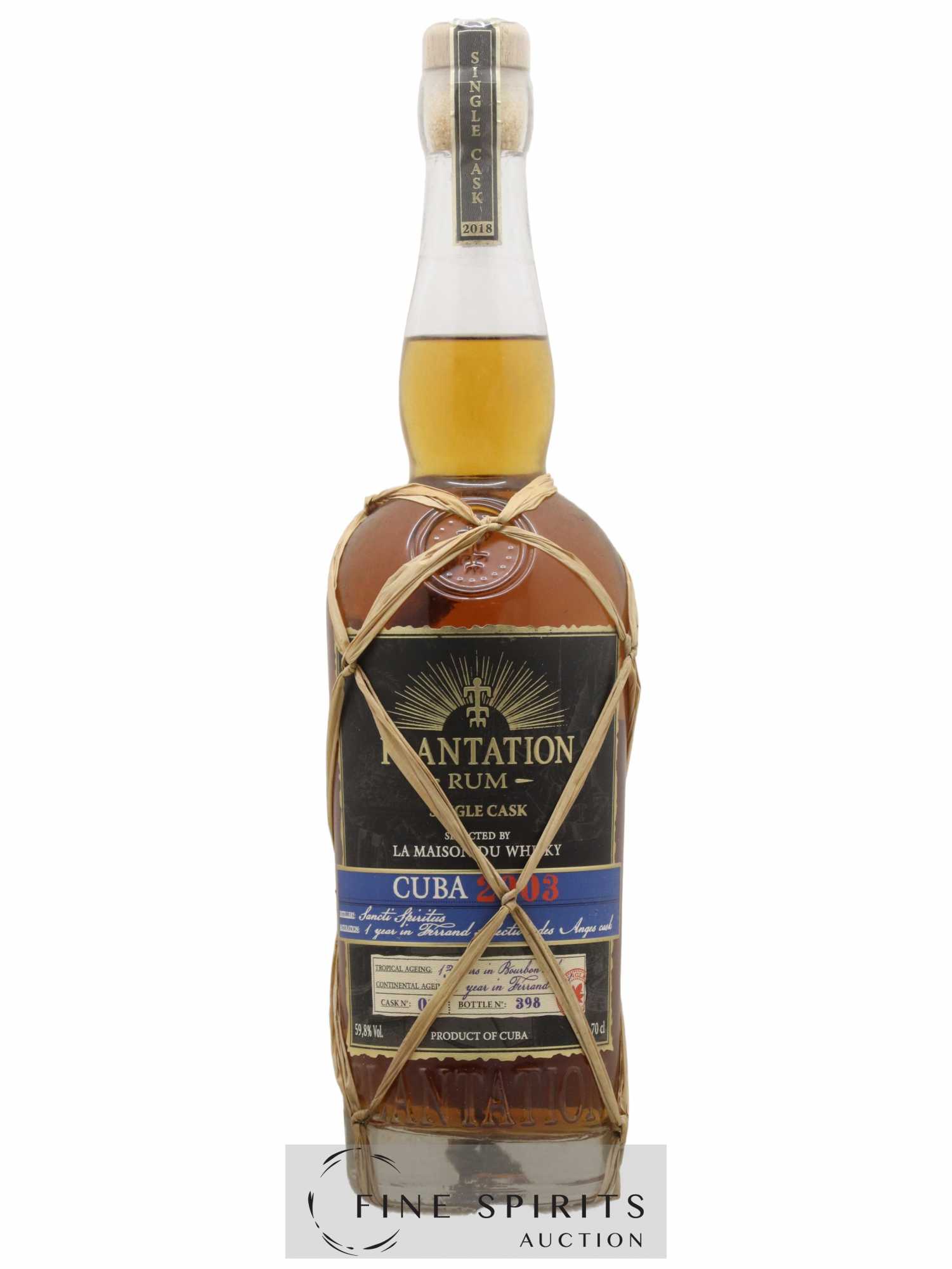 Plantation 15 years 2003 Of. Cuba LMDW - Lot de 1 bouteille - 0