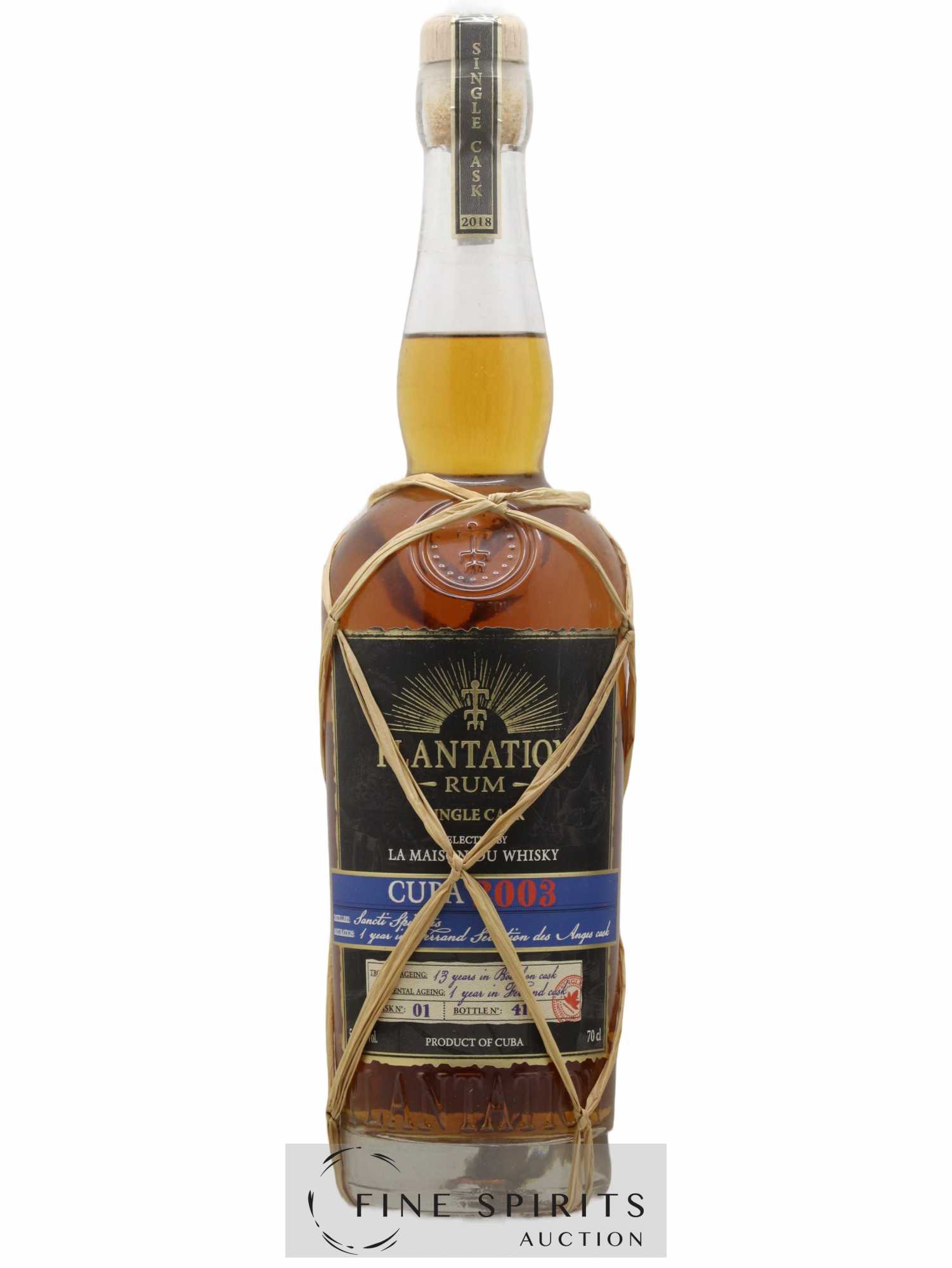 Plantation 15 years 2003 Of. Cuba LMDW - Lot de 1 bouteille - 1