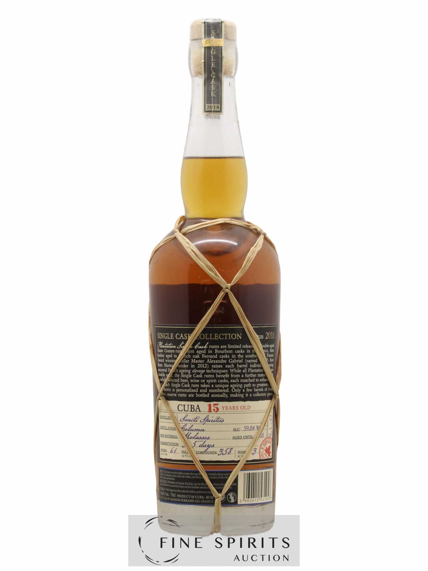 Plantation 15 years 2003 Of. Cuba LMDW - Lot of 1 bottle - 2