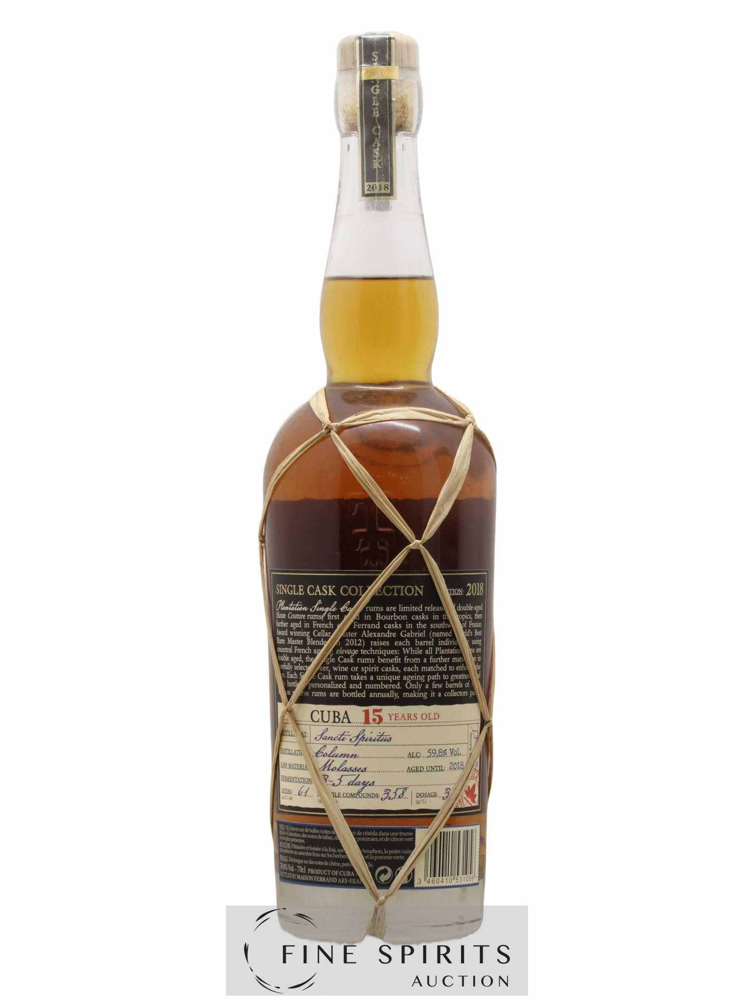Plantation 15 years 2003 Of. Cuba LMDW - Lot de 1 bouteille - 2