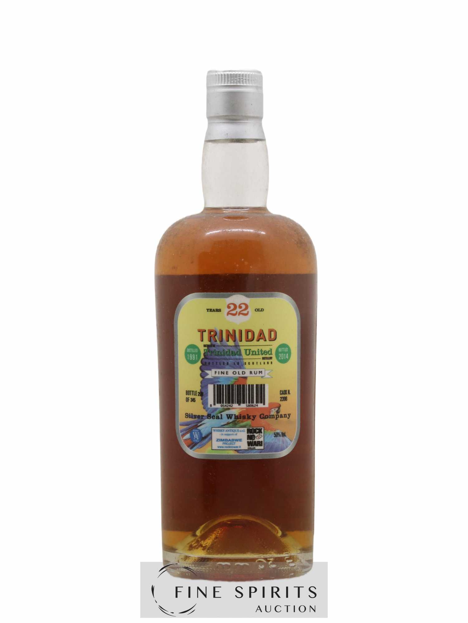 Trinidad 22 years 1991 Silver Seal Whisky Company Cask n°2398 - One of 345 - bottled 2014 Whisky Antique - Lotto di 1 bottiglia - 2