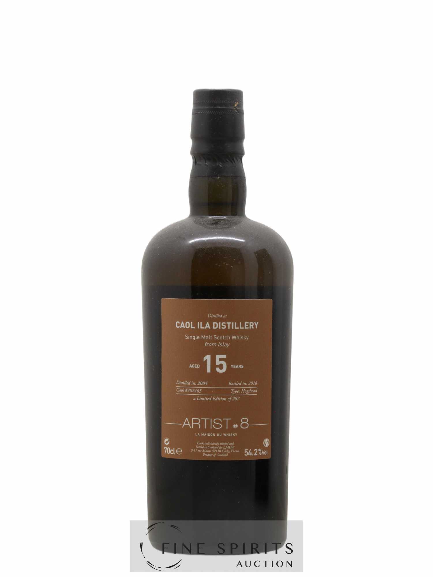 Caol Ila 15 years 2003 LMDW Artist n°8 Hogshead Cask n°302465 - One of 282 - bottled 2018 - Posten von 1 Flasche - 2