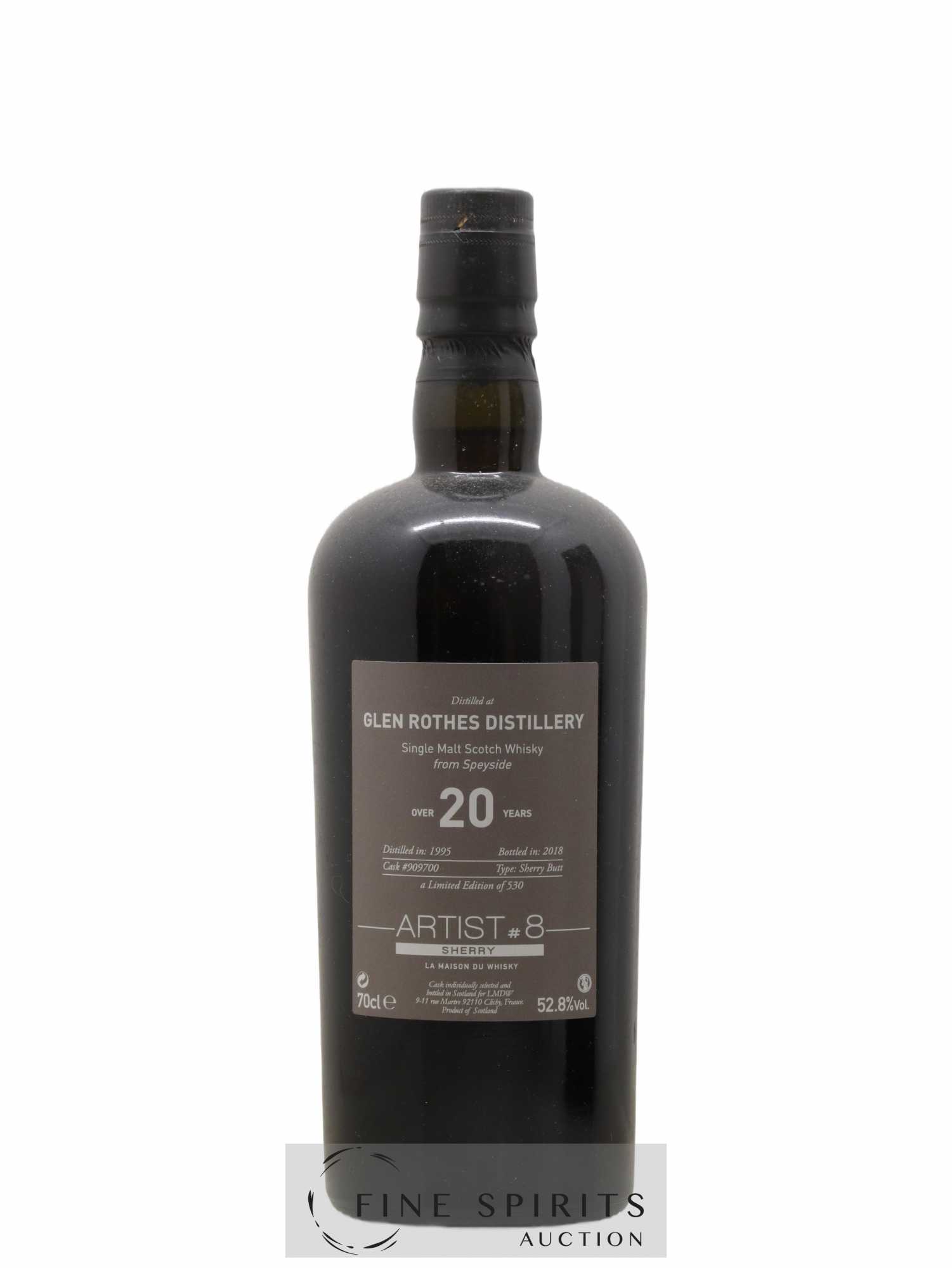 Glenrothes 20 years 1995 LMDW Artist n°8 Sherry Butt Cask n°909700 - One of 530 - bottled 2018 - Posten von 1 Flasche - 2